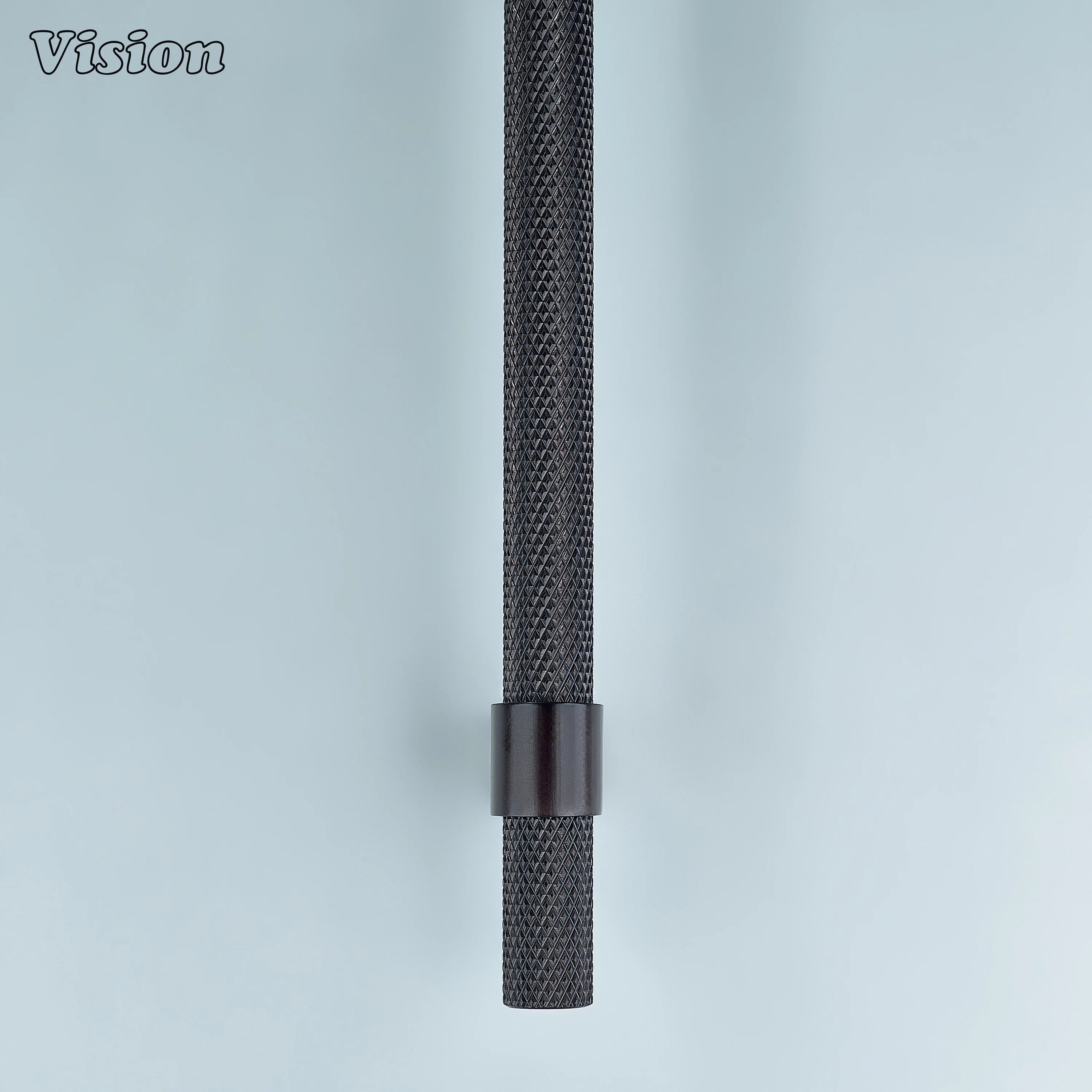 Durable oil rubbed bronze knurled handle with square legs for home furniture.