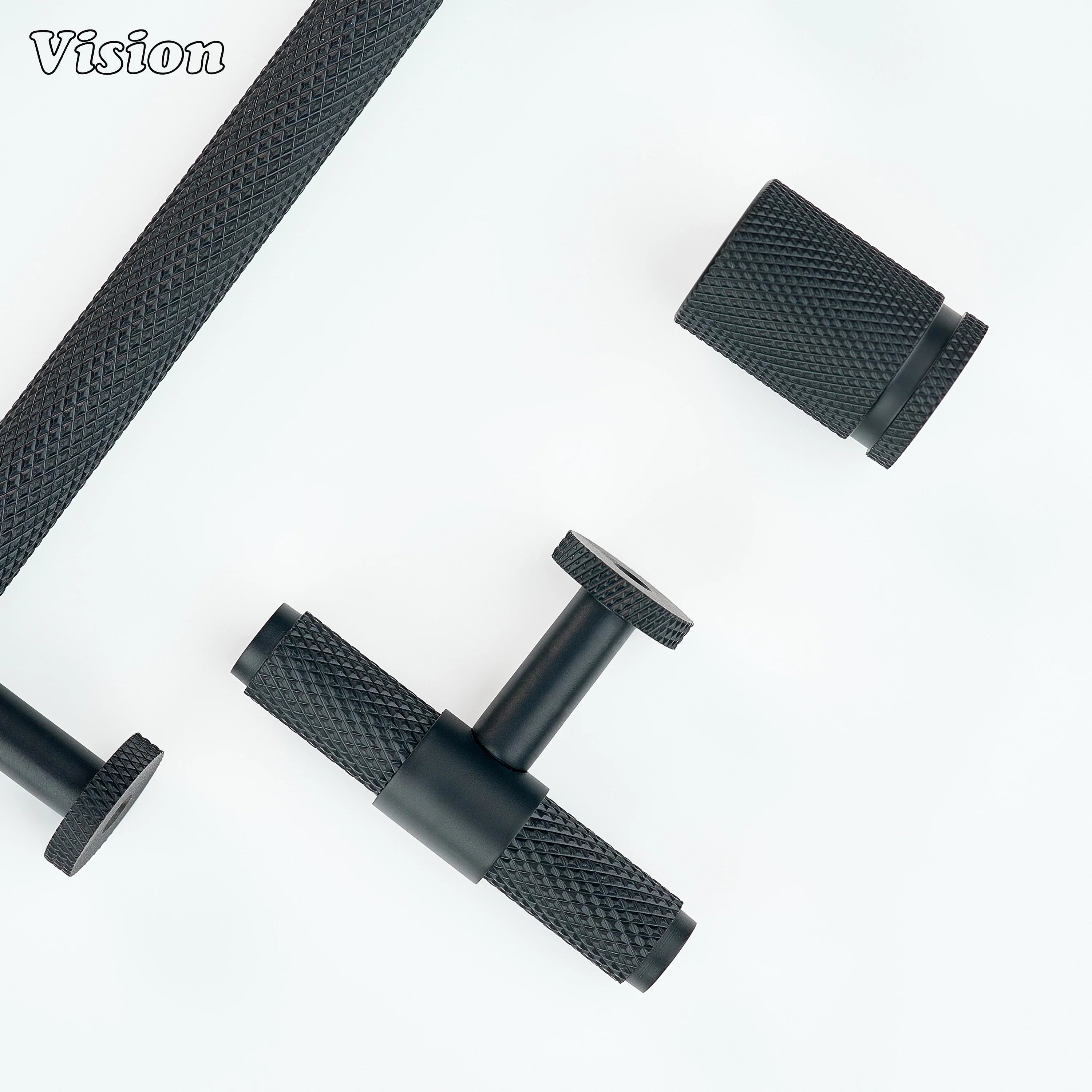 Premium Oil Rubbed Bronze knurled cabinet handle for furniture use
