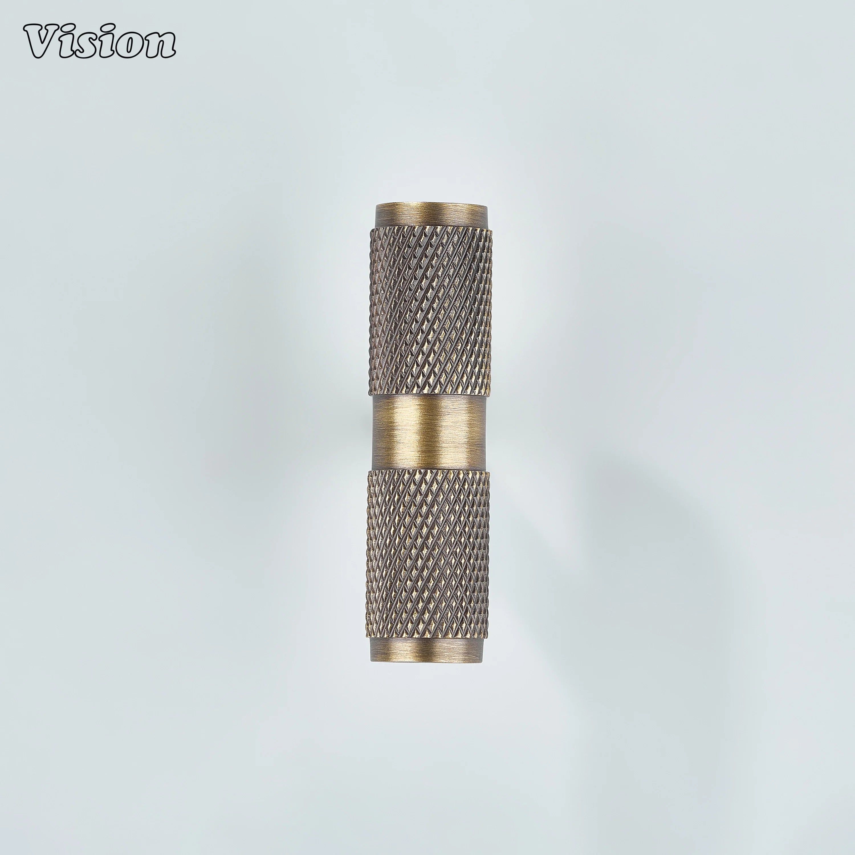 Knurled Antique Bronze cabinet t-knob bar style for modern kitchen storage