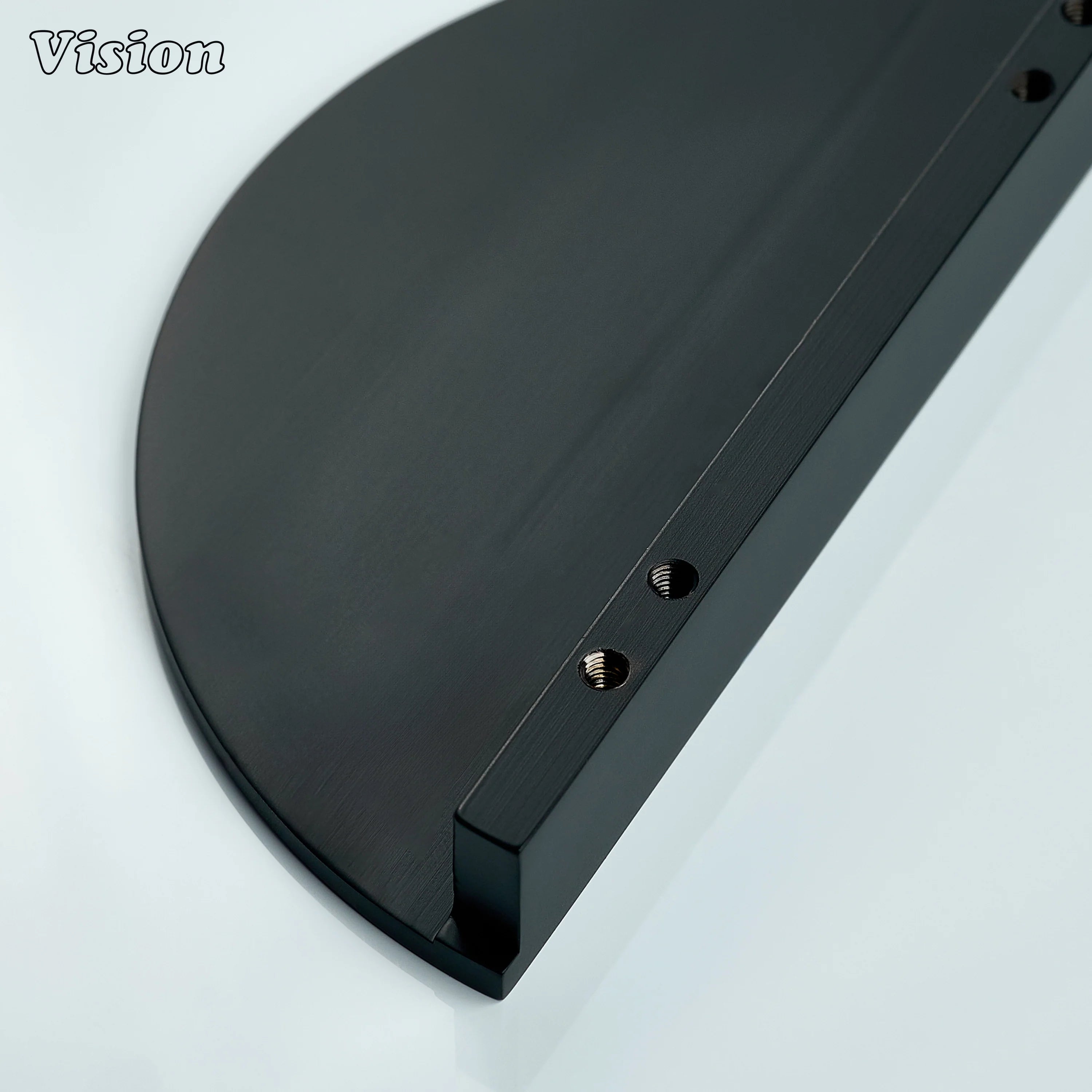 Black minimalist half round cabinet handle for kitchen cabinets