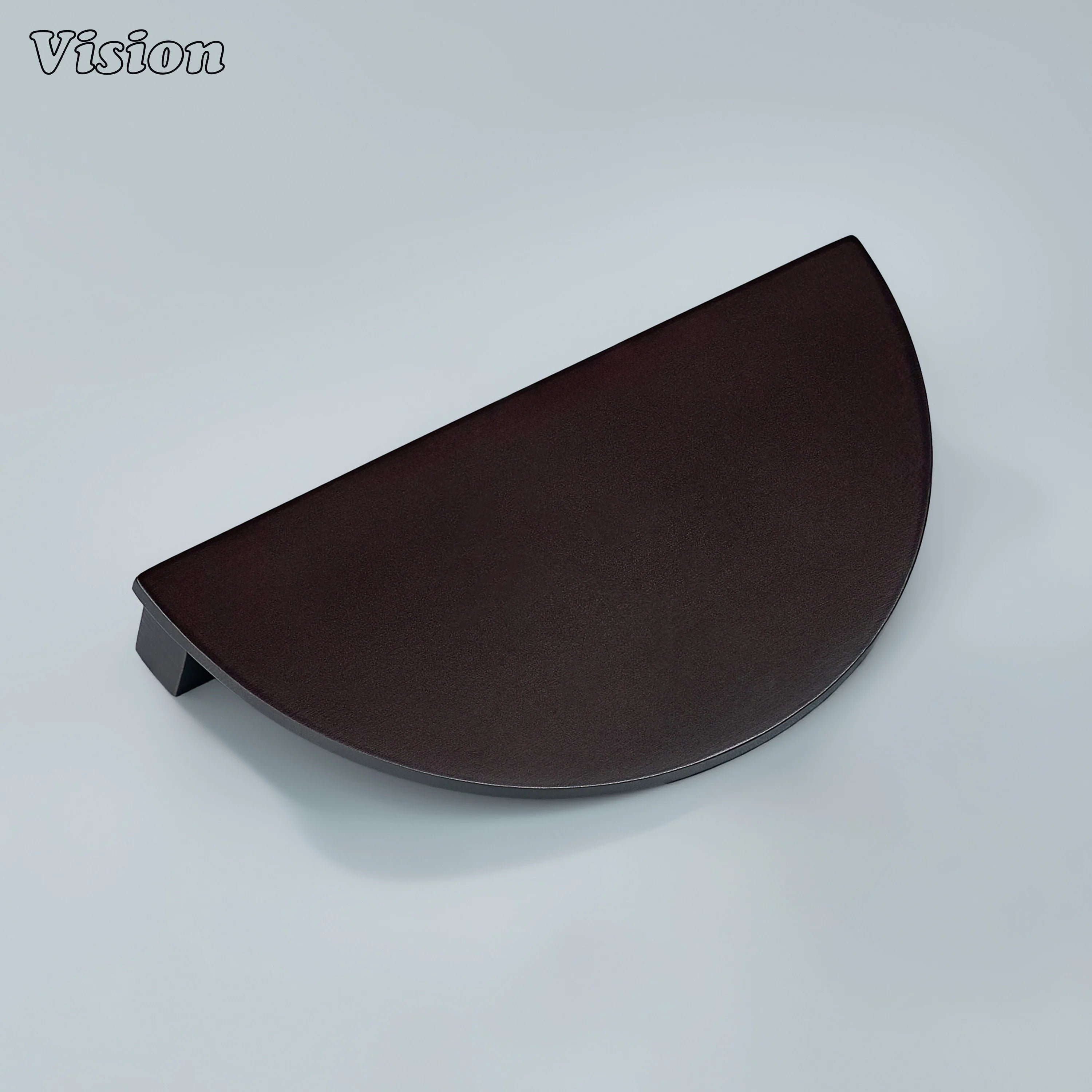 Oil Rubbed Bronze plain half round brass cabinet handle for kitchen cabinets