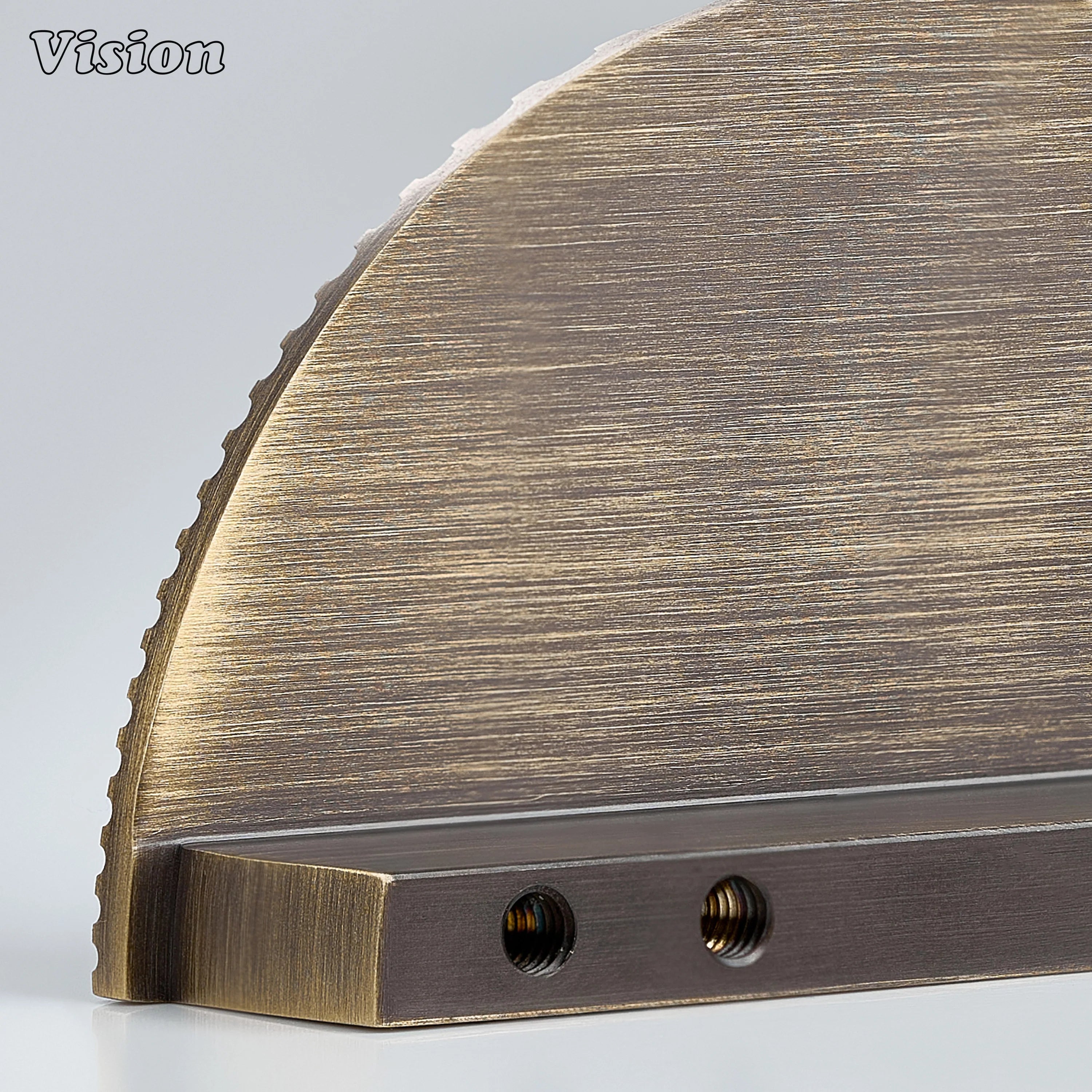 Antique Bronze half round linear knurled brass cabinet handle for drawers
