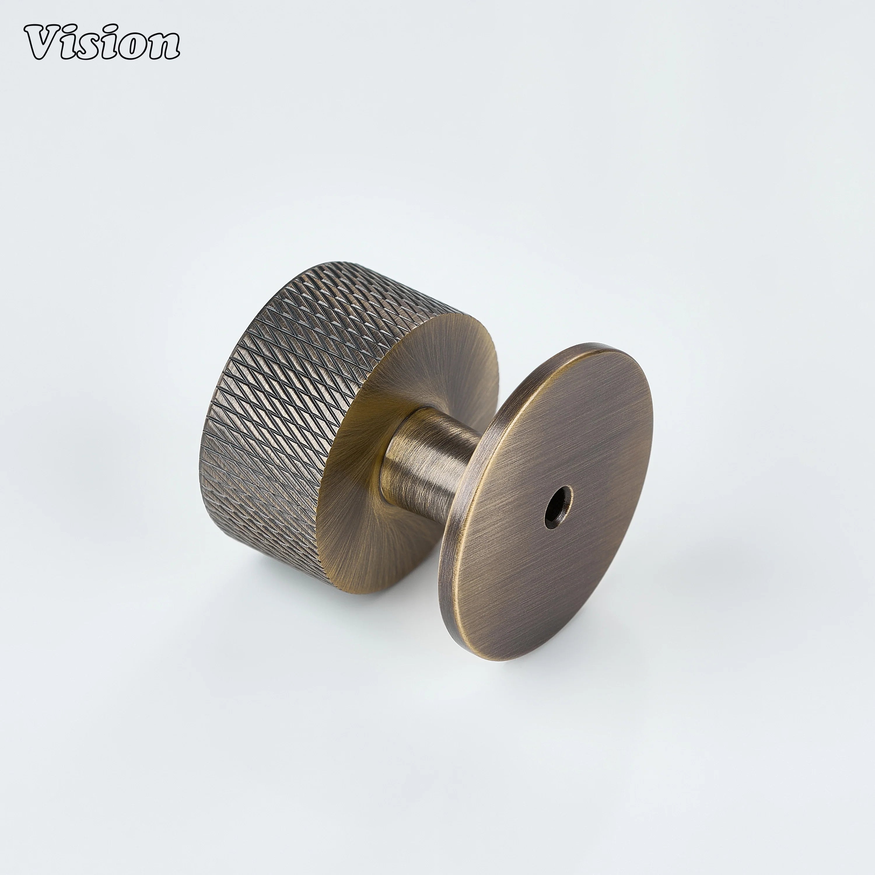 Antique Bronze brass cabinet knob with pineapple detailing for wardrobes