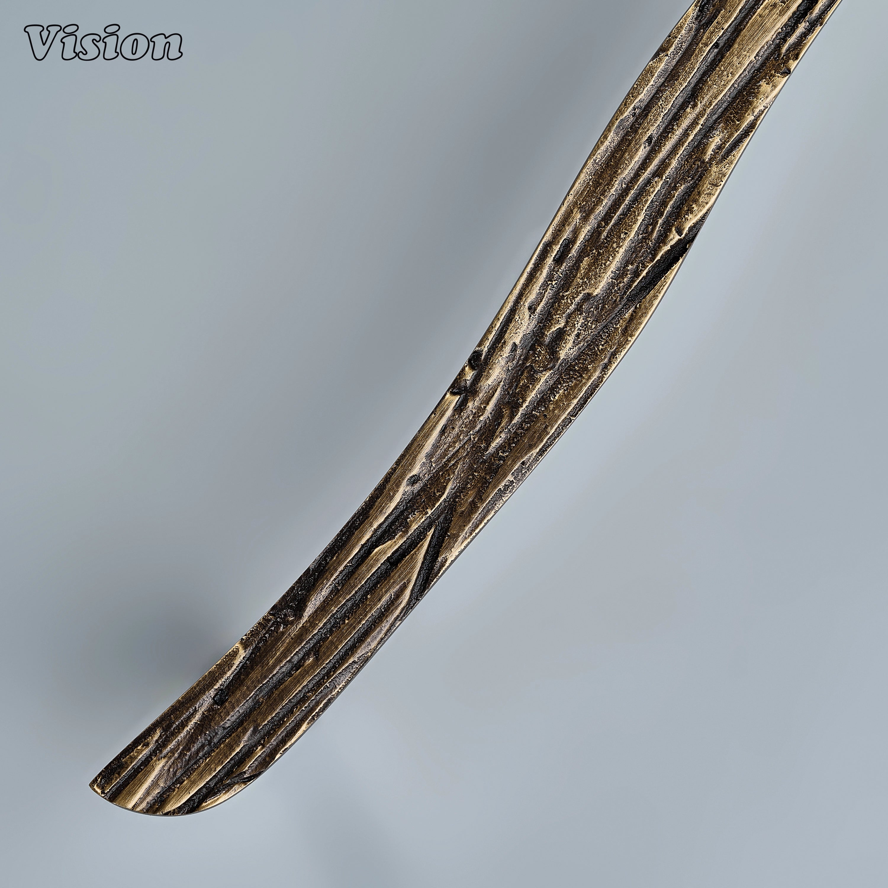 Antique bronze cabinet handle featuring a handcrafted tactile surface for modern dressing tables