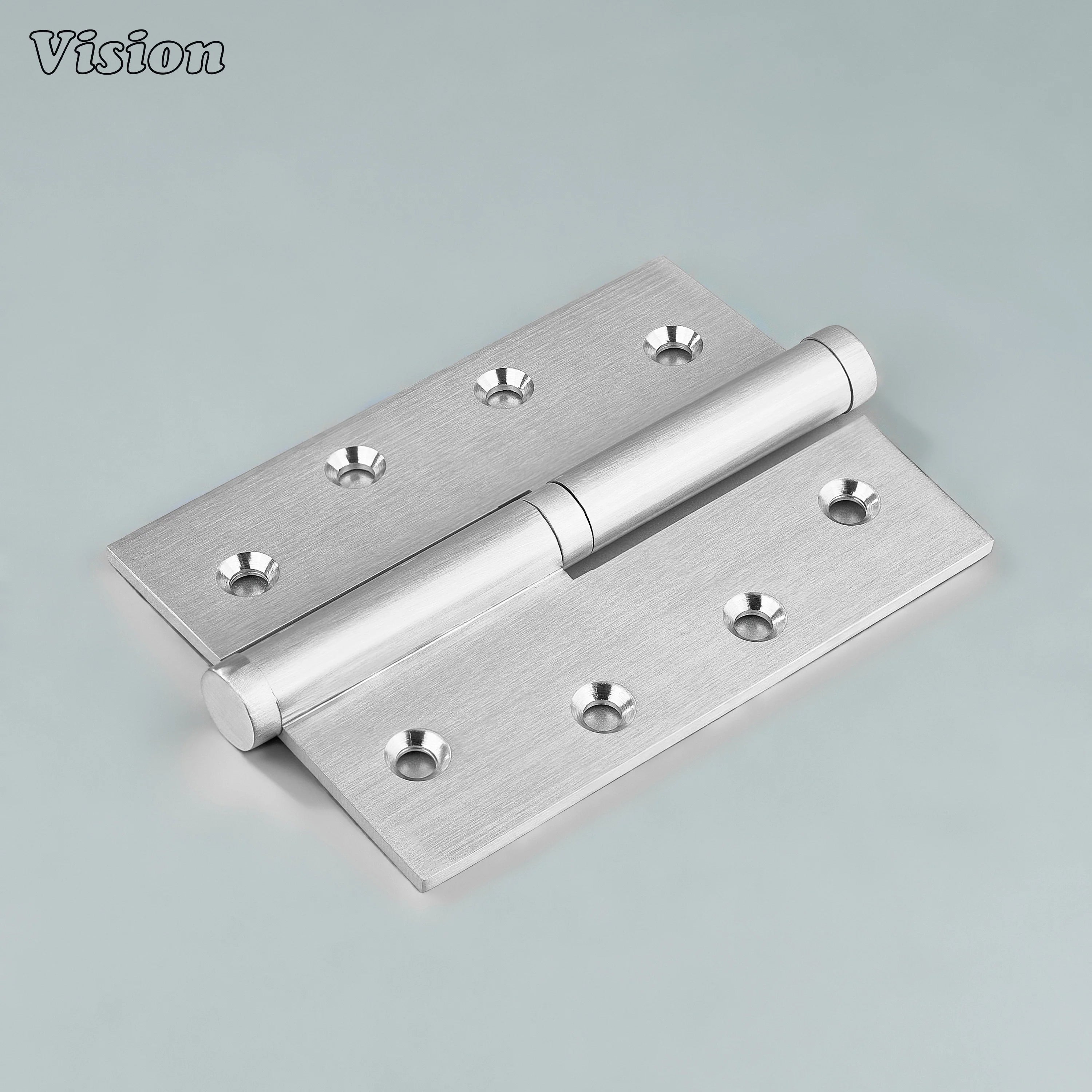 Silver plain rectangle brass lift-off door hinge for interior wooden doors