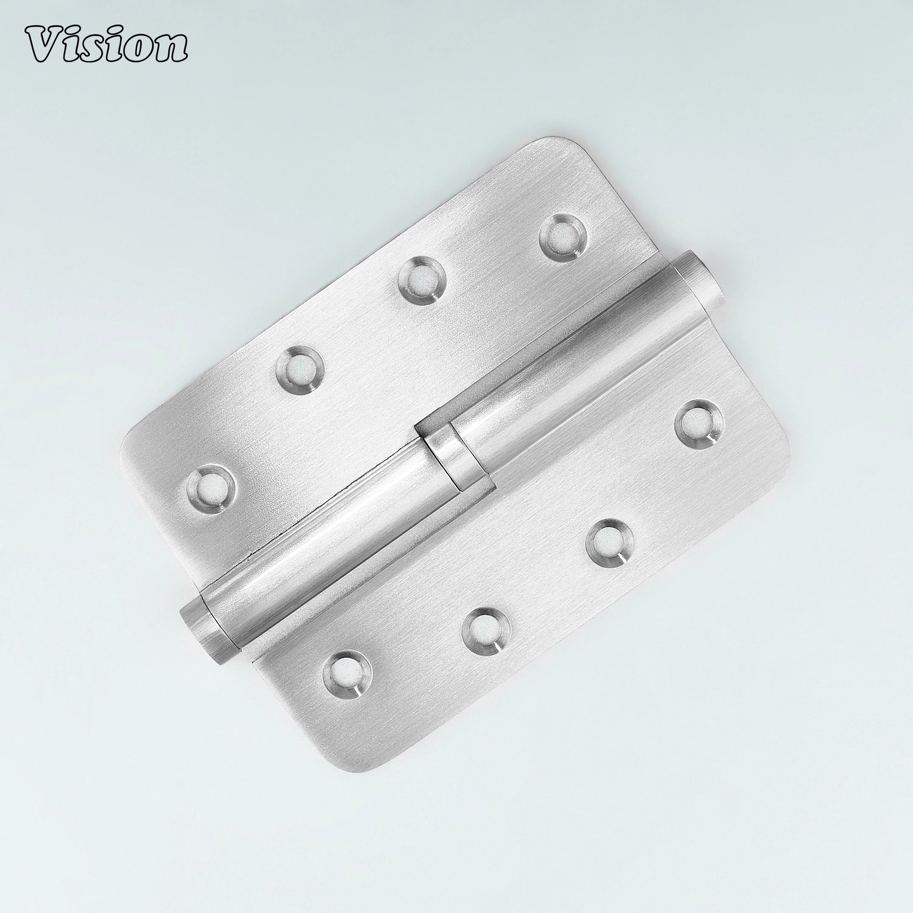 Plain rounded Silver lift-off brass hinge for smooth interior door movement