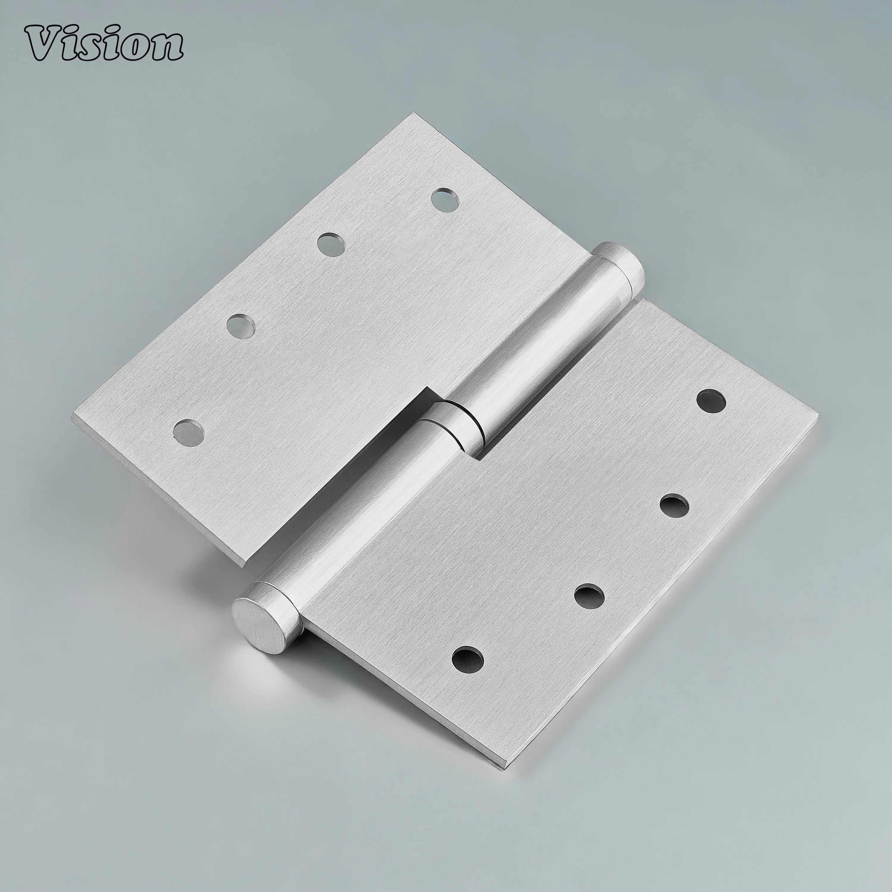Square plain brass hinge in Silver finish for easy door removal