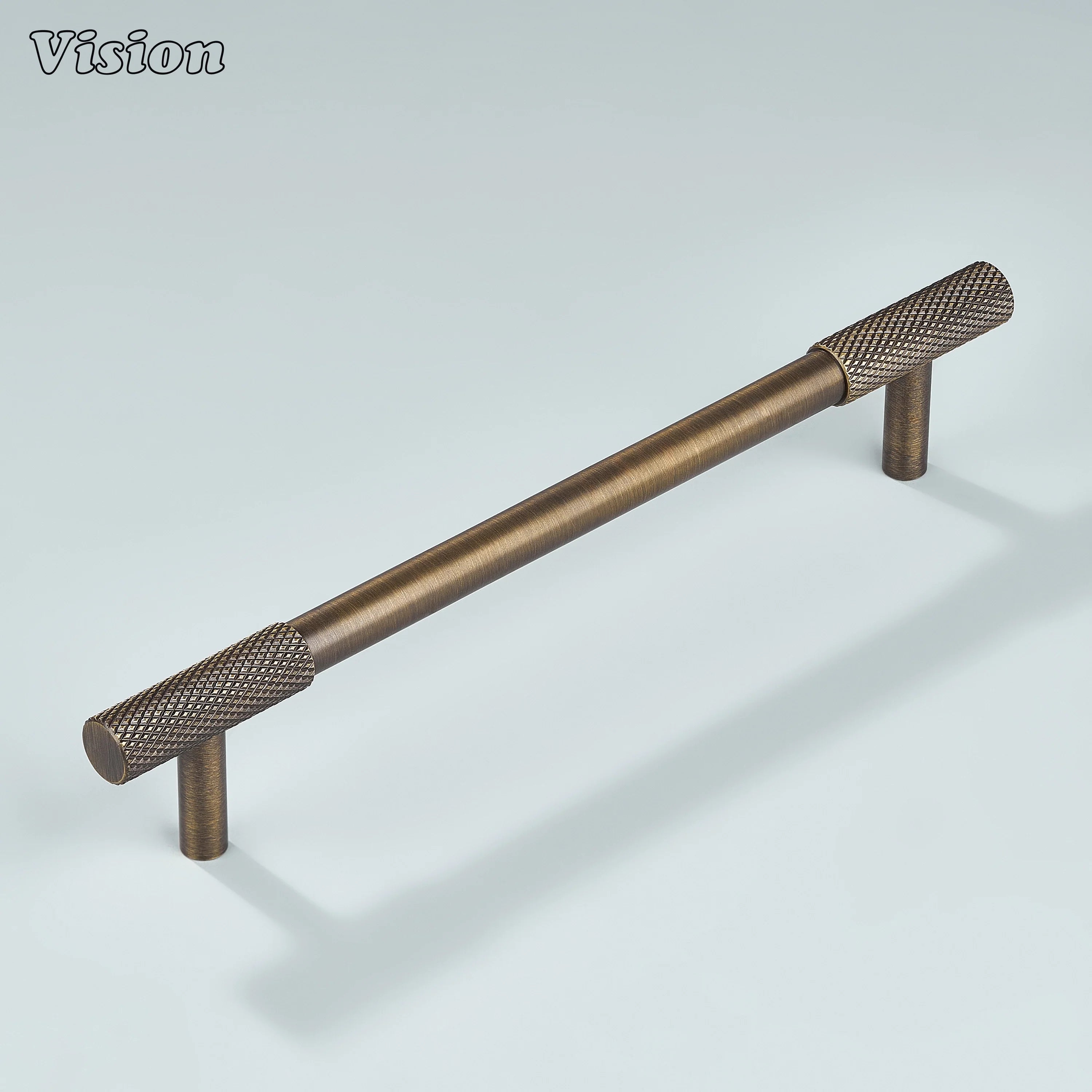 Arion handle with Antique Bronze knurled detailing