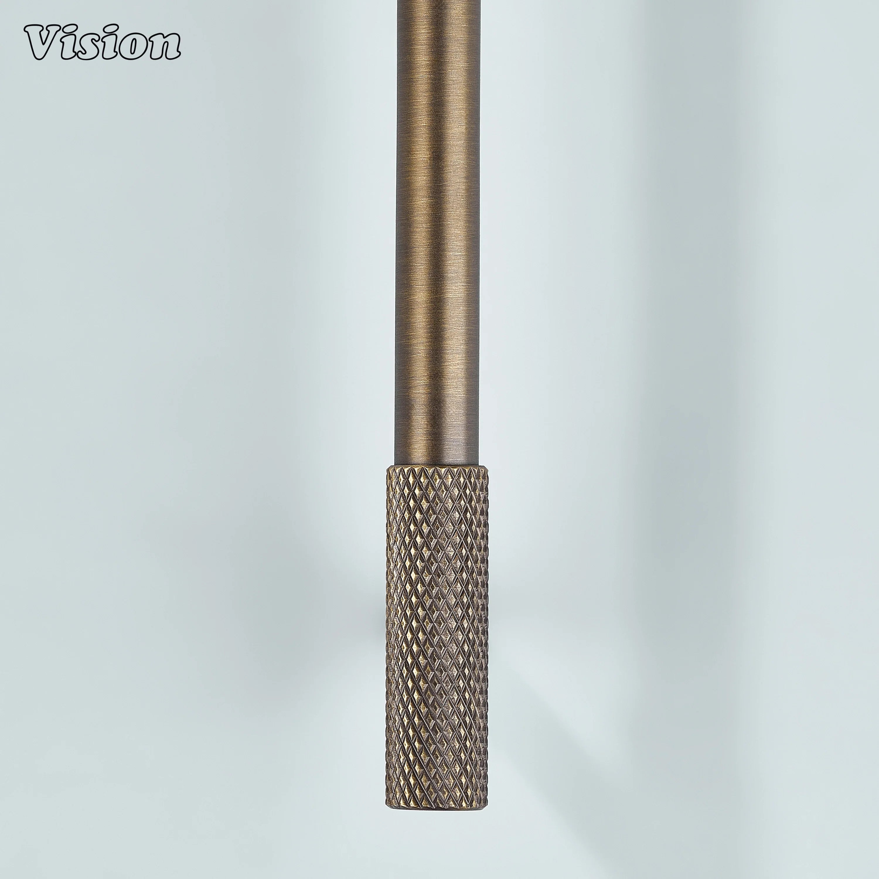 Knurled Antique Bronze cabinet pull design