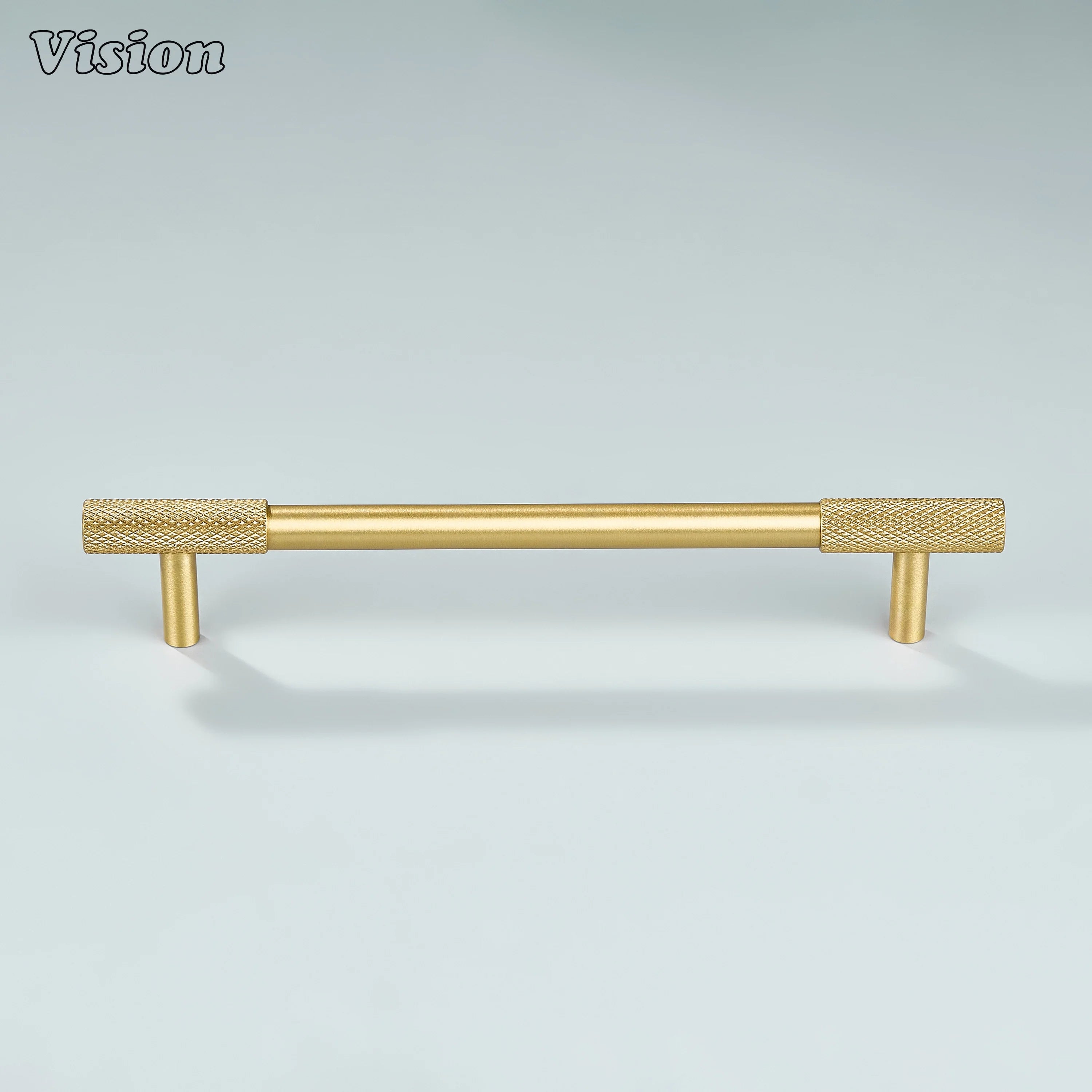 Gold Arion handle with fine textured grip