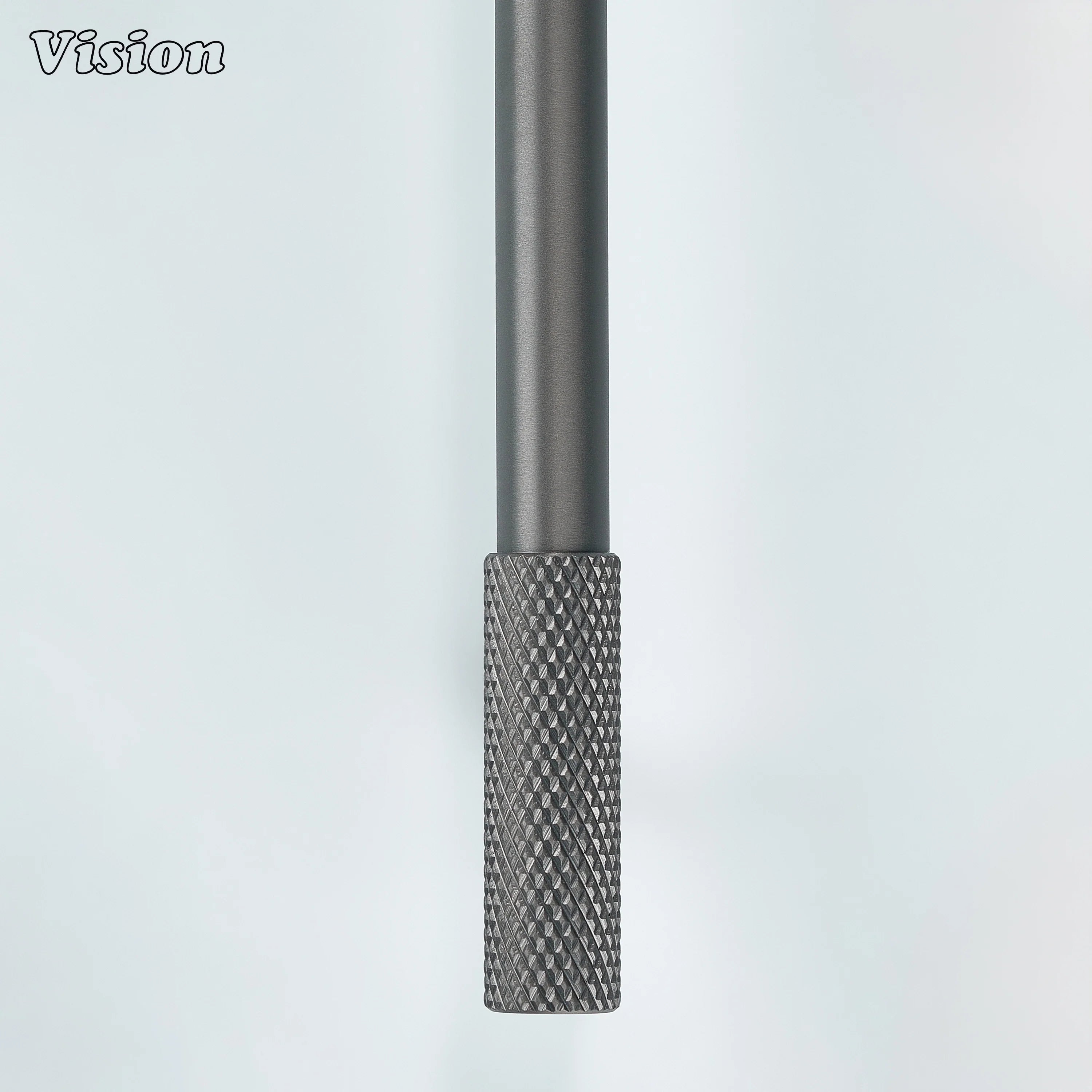 Matte Gunmetal knurled cabinet handle