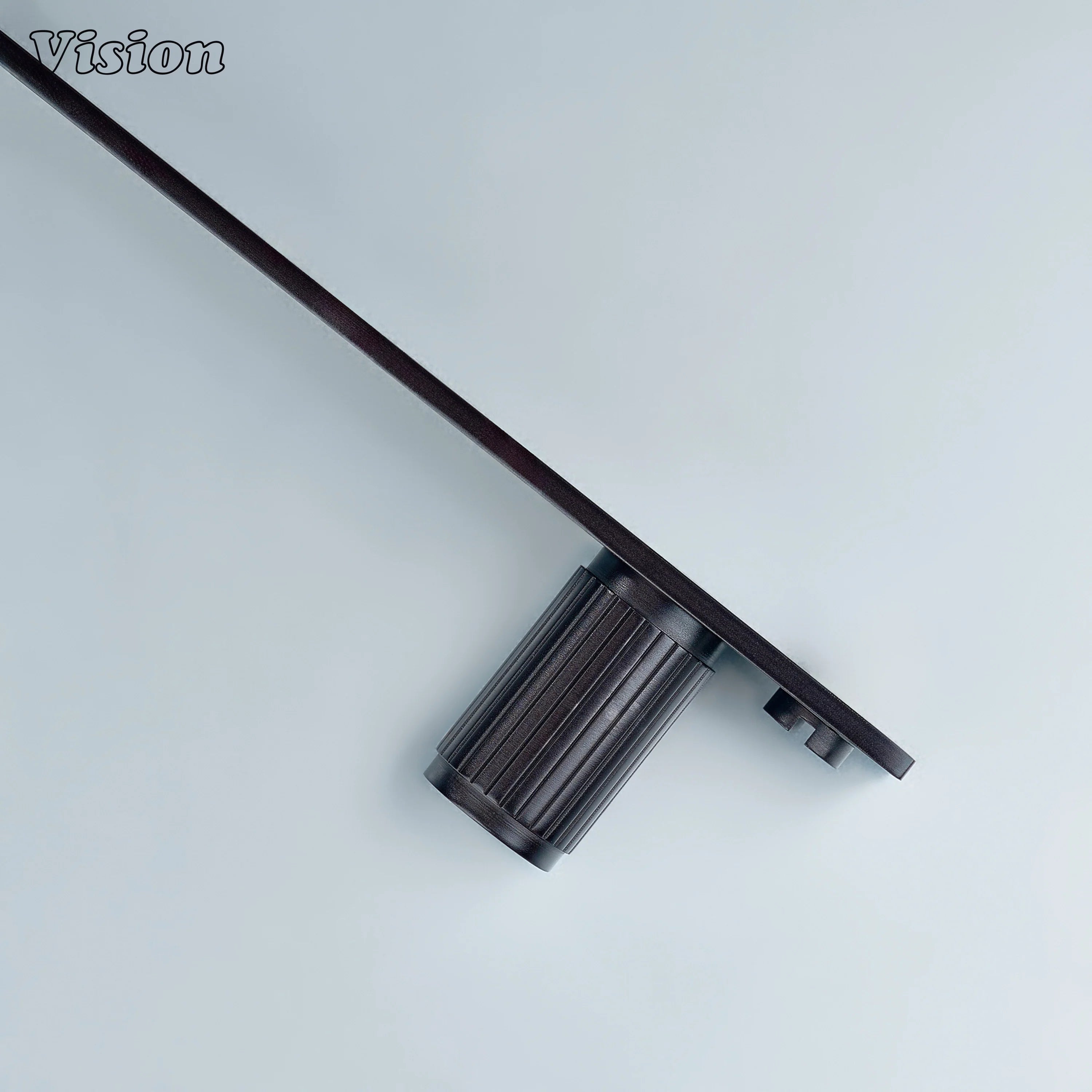 Solid brass Oil Rubbed Bronze linear knurled cylinder knob with backplate for storage