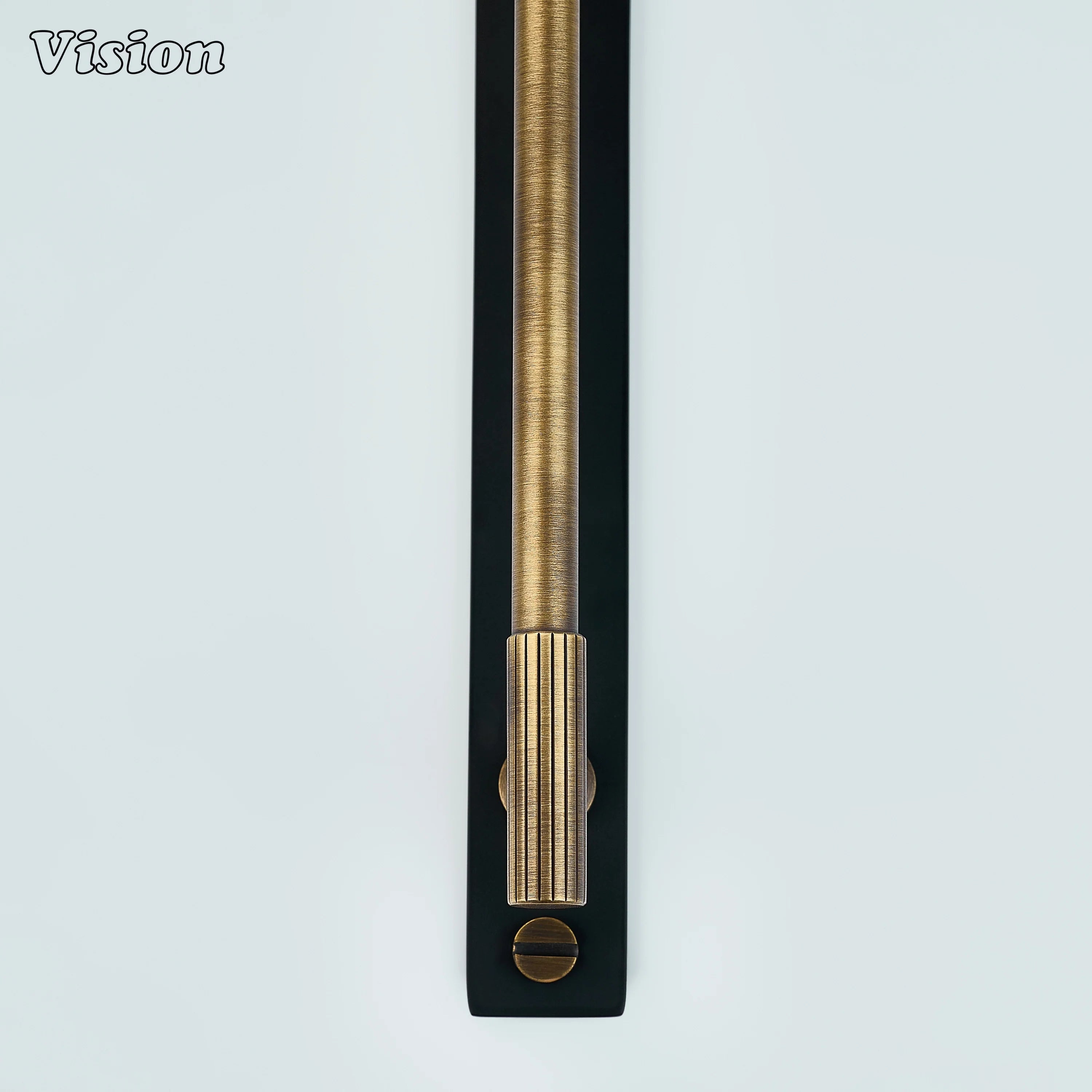 Antique Bronze and Black brass cabinet handle with bar design for cabinets