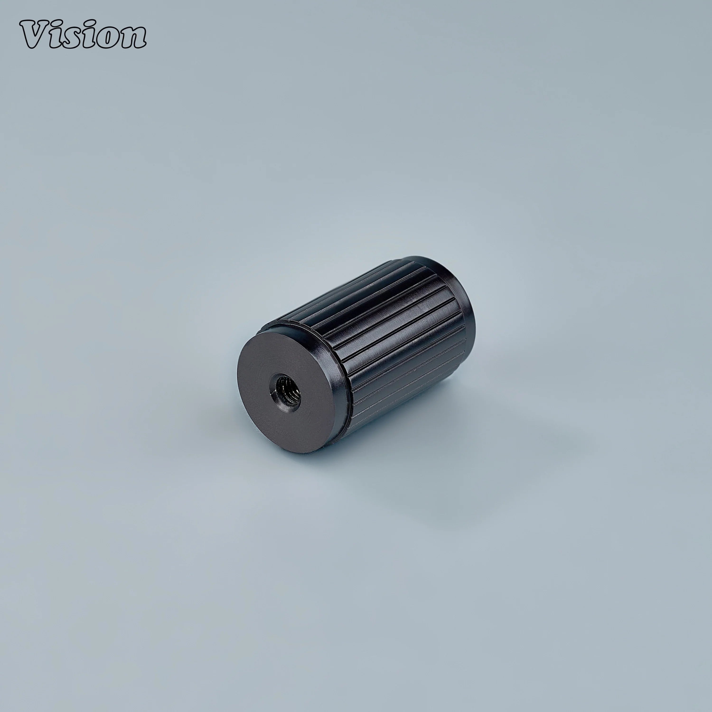 Modern Oil Rubbed Bronze linear knurled cabinet knob for furniture storage