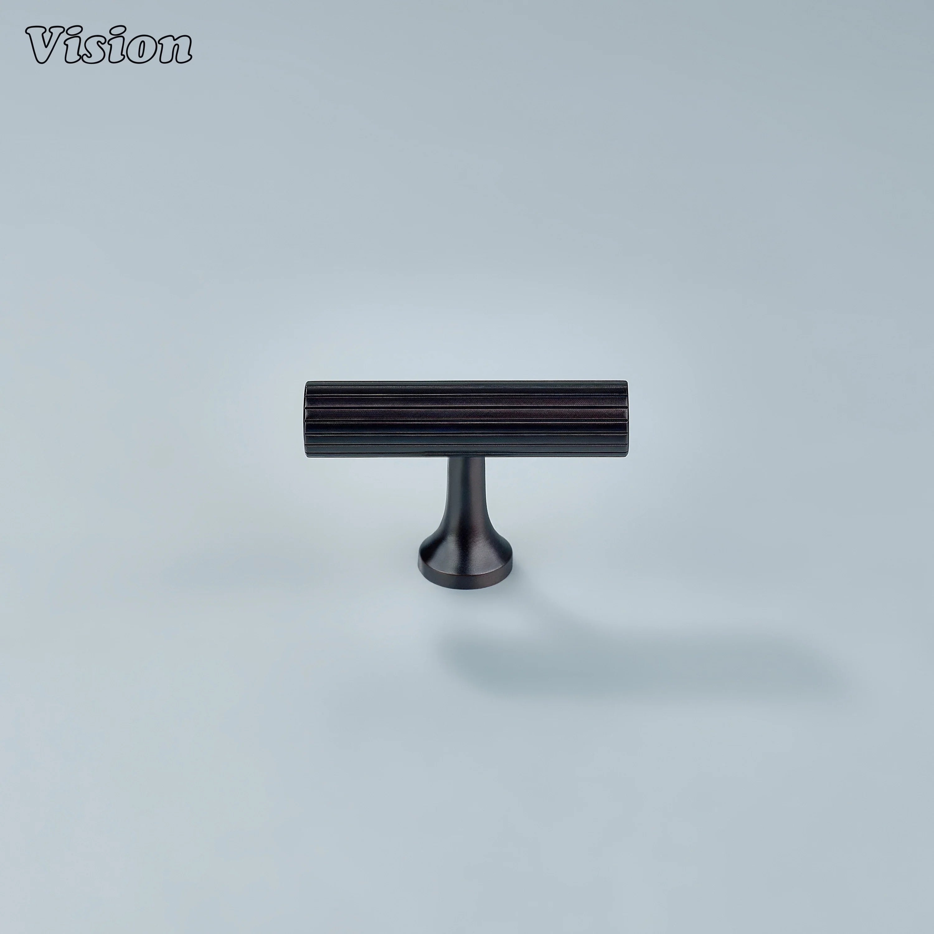 Oil rubbed bronze T-knob for drawers and wardrobes.