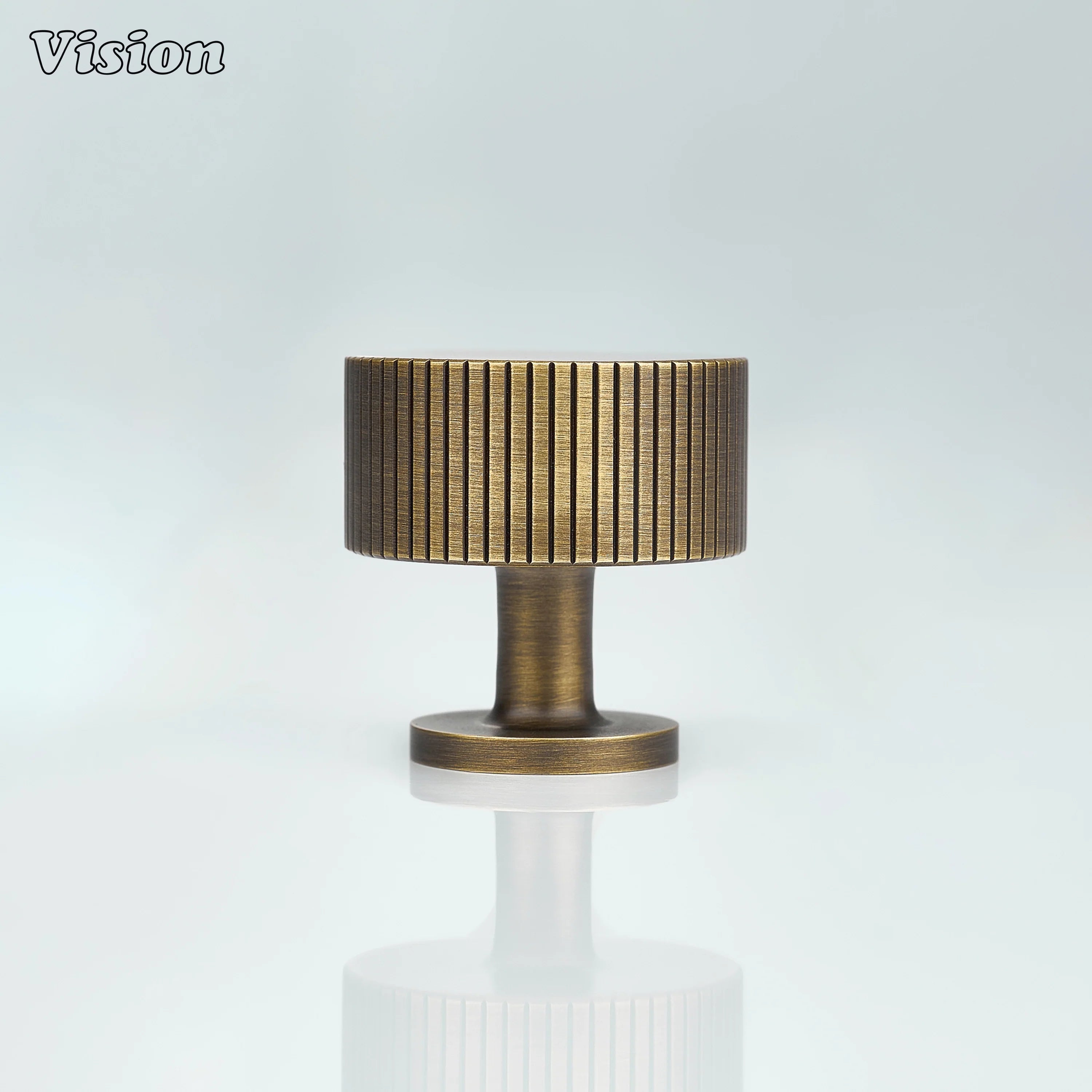 Antique Bronze brass cabinet knob designed with round shape for kitchen storage solutions