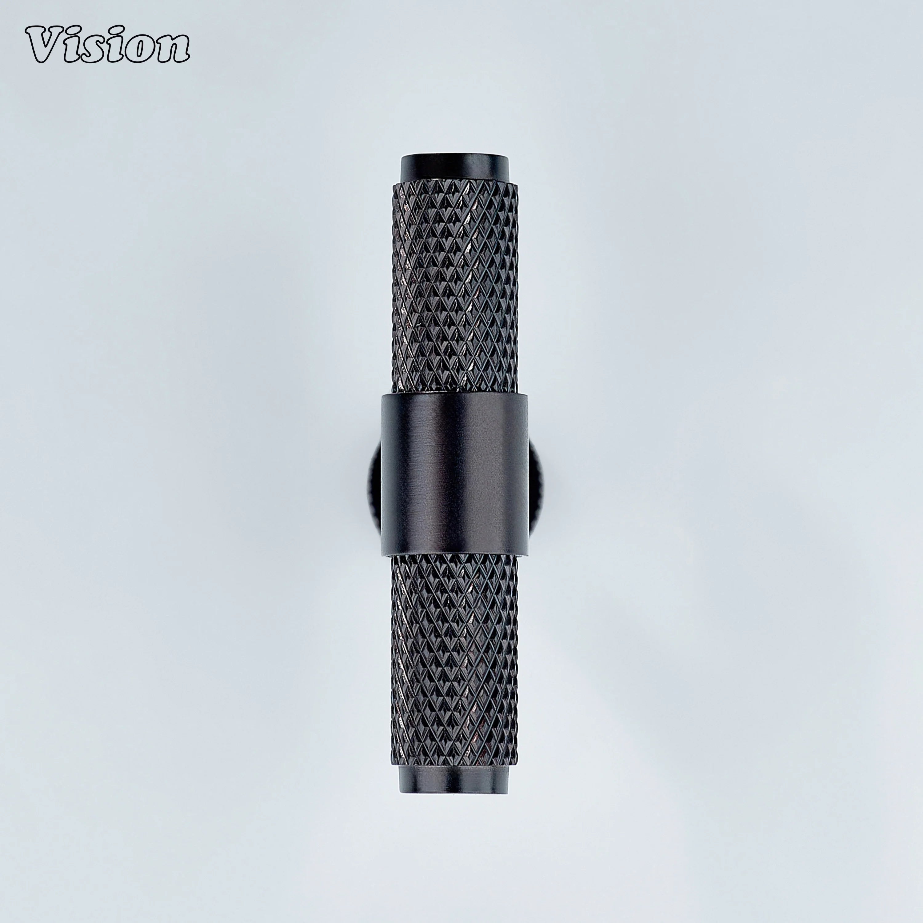 Oil rubbed bronze Azure T-knob with brass body used for wardrobes.