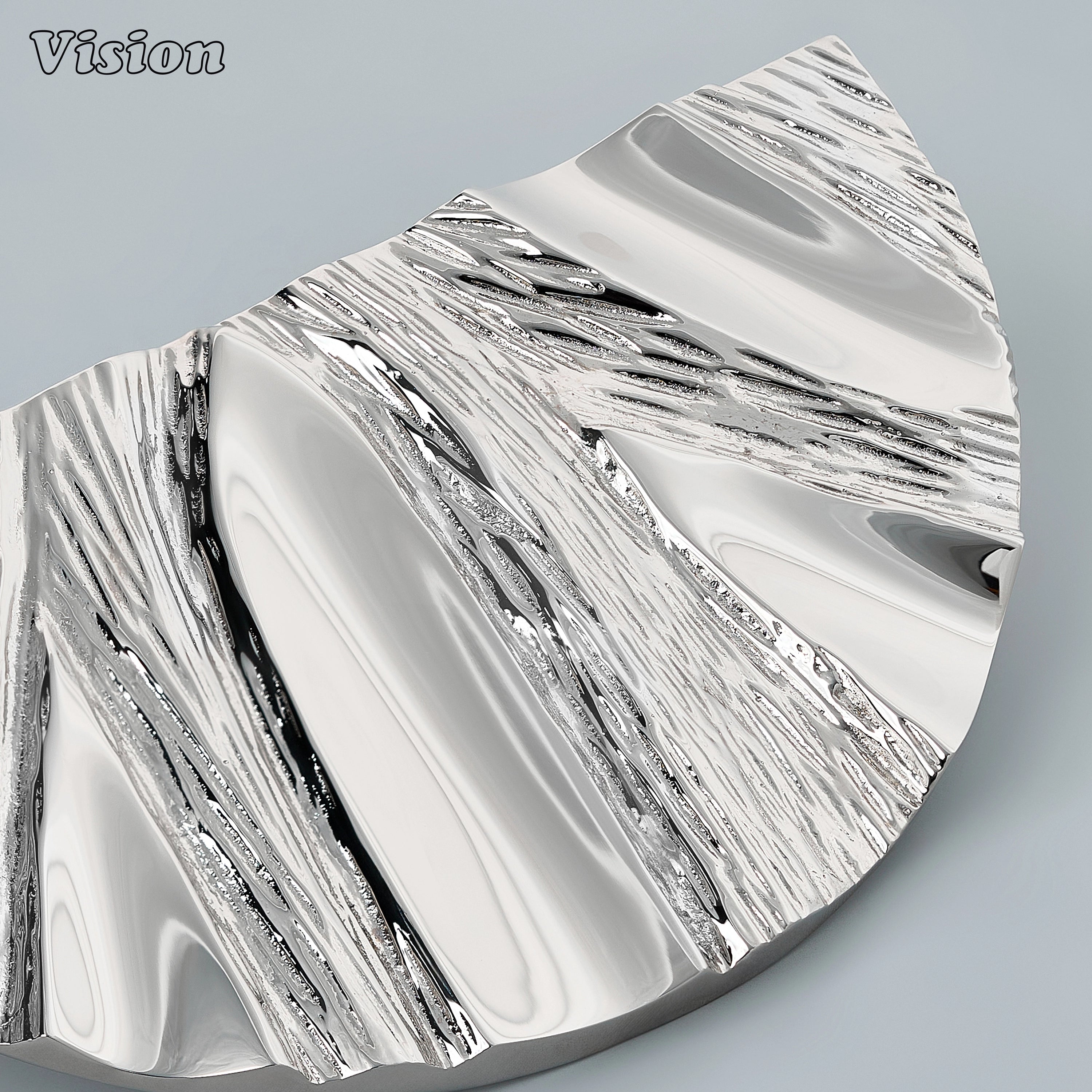 Decorative Polished Nickel entrance pull for upscale homes and hospitality projects.