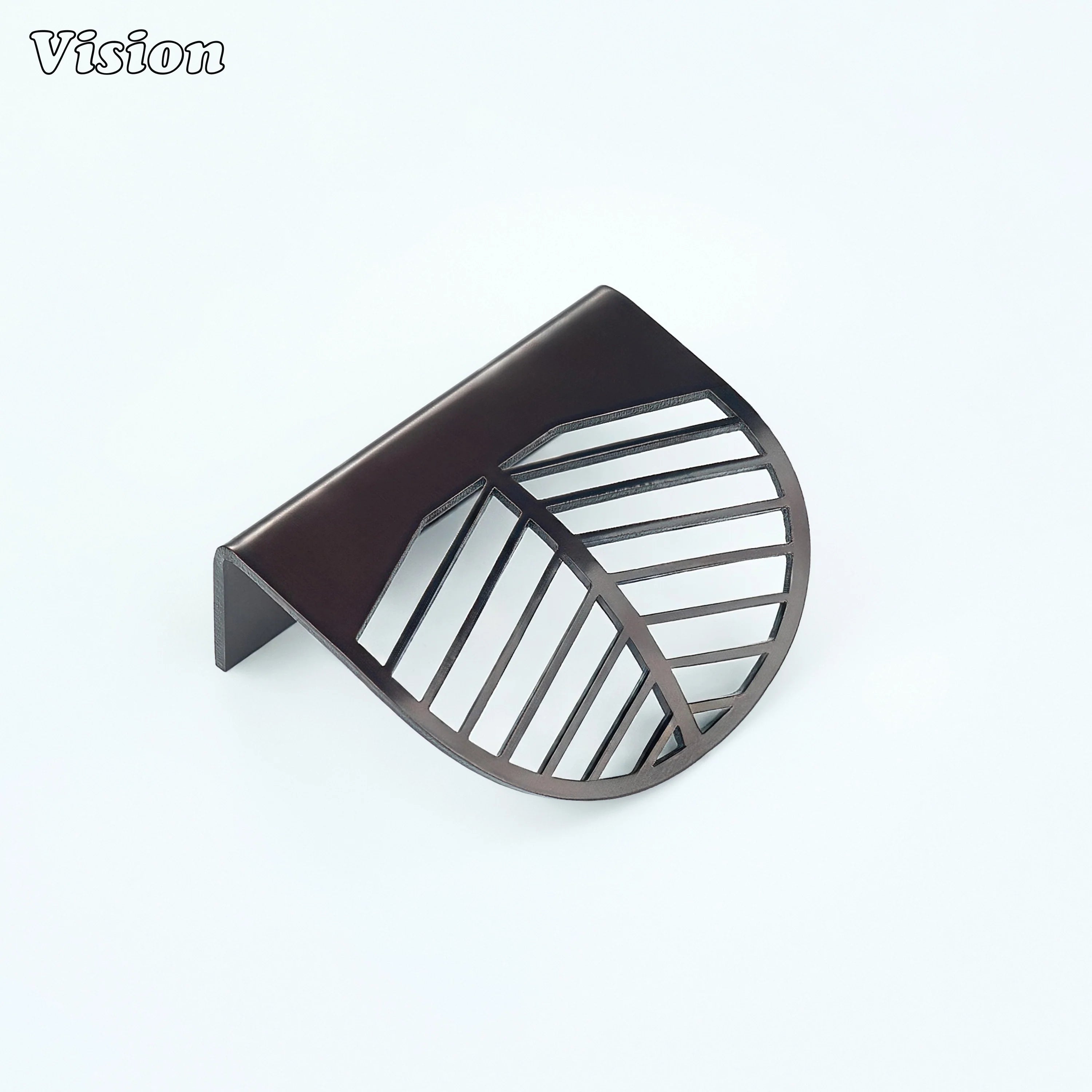 Oil Rubbed Bronze plain lip pull cabinet handle for drawer applications