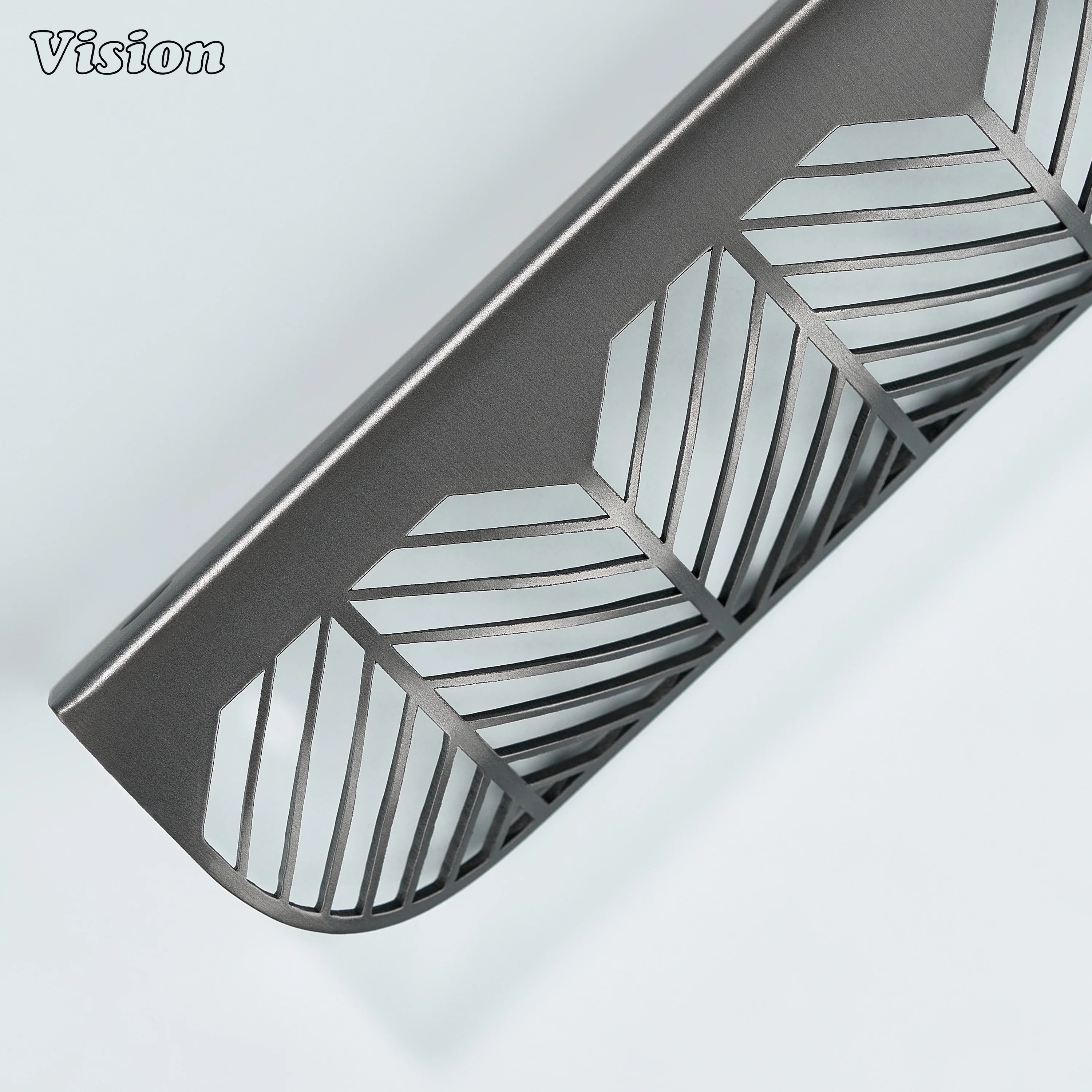 Cabinet handle in Gunmetal finish with plain profile for furniture units
