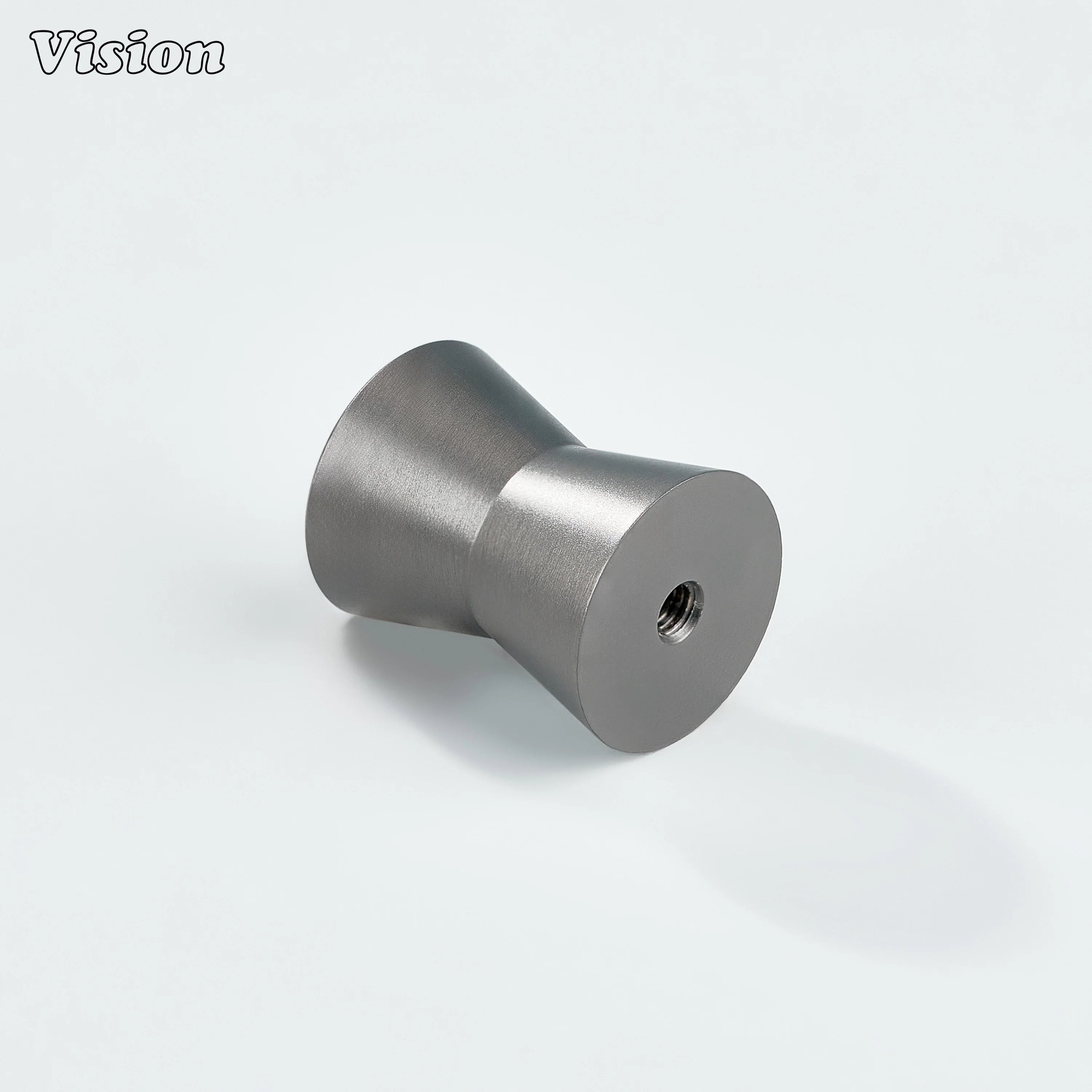 Plain Gunmetal cabinet knob in solid brass designed for furniture drawers