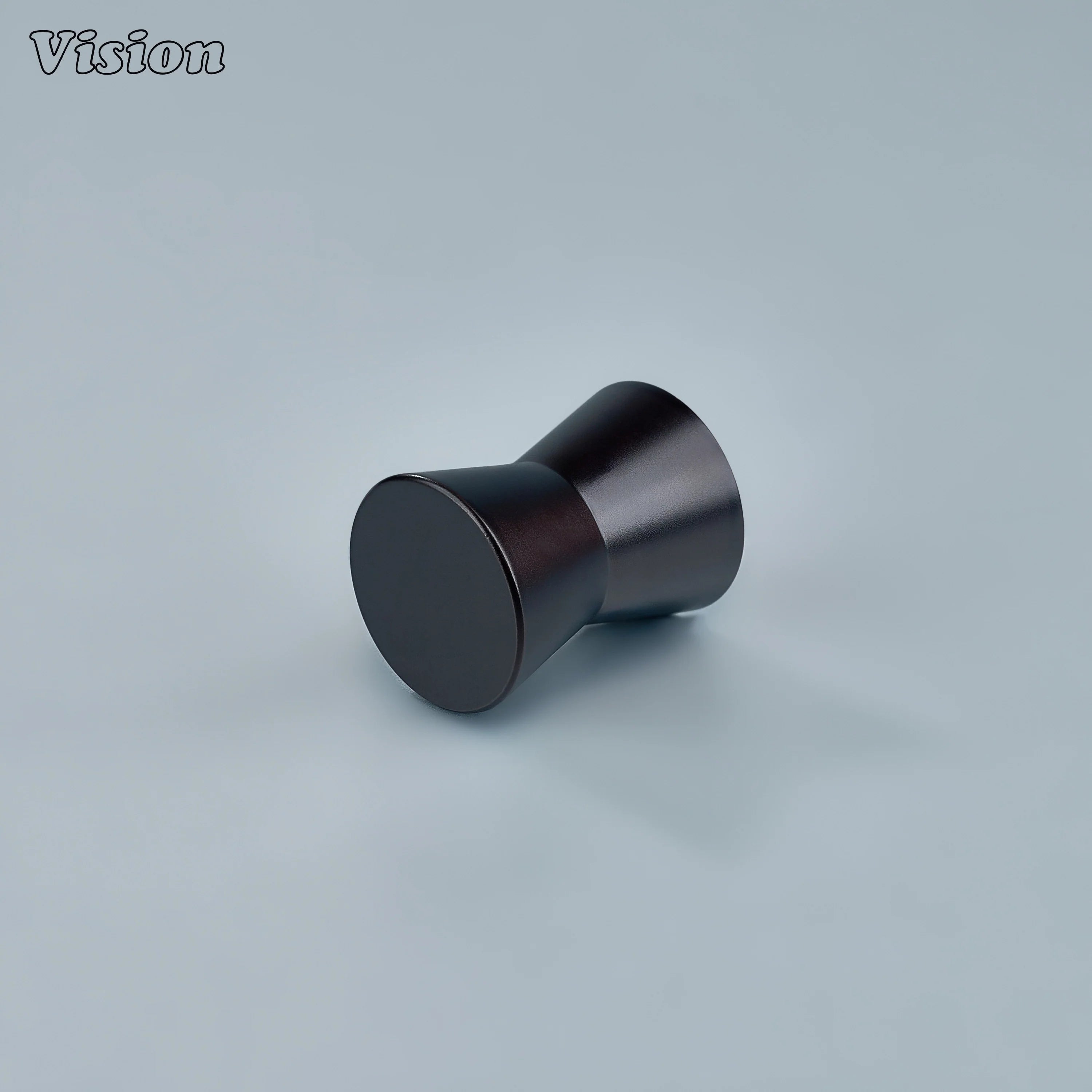 Silver finish cabinet knob in solid brass designed for furniture drawers