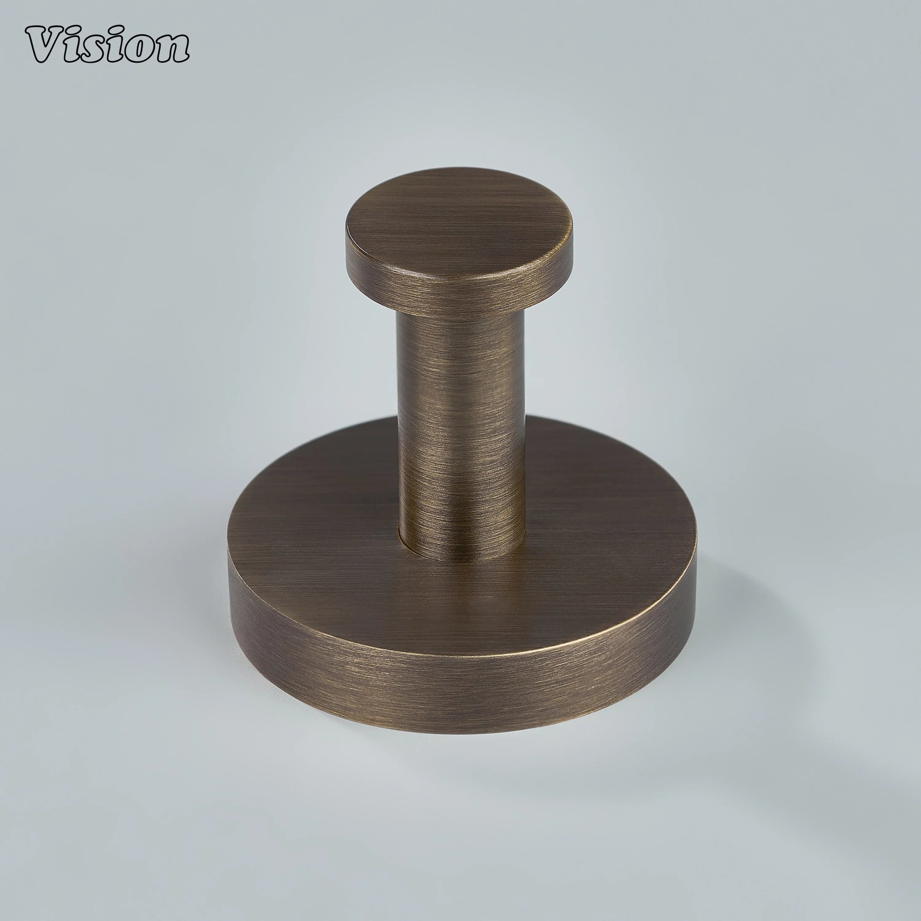 Plain profile wall hook in Antique Bronze finish for furniture organization