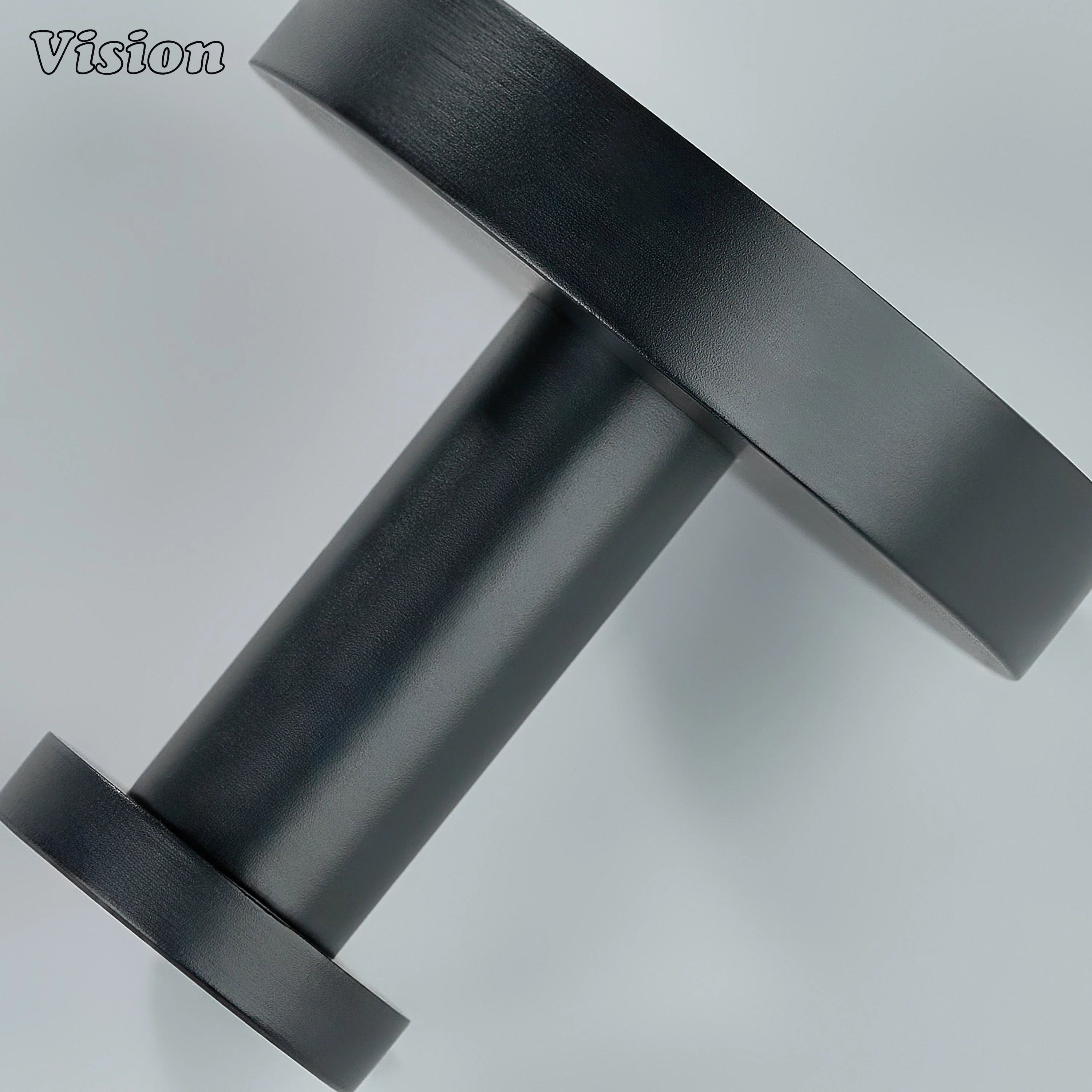 Premium brass wall hook in Black with round disc base