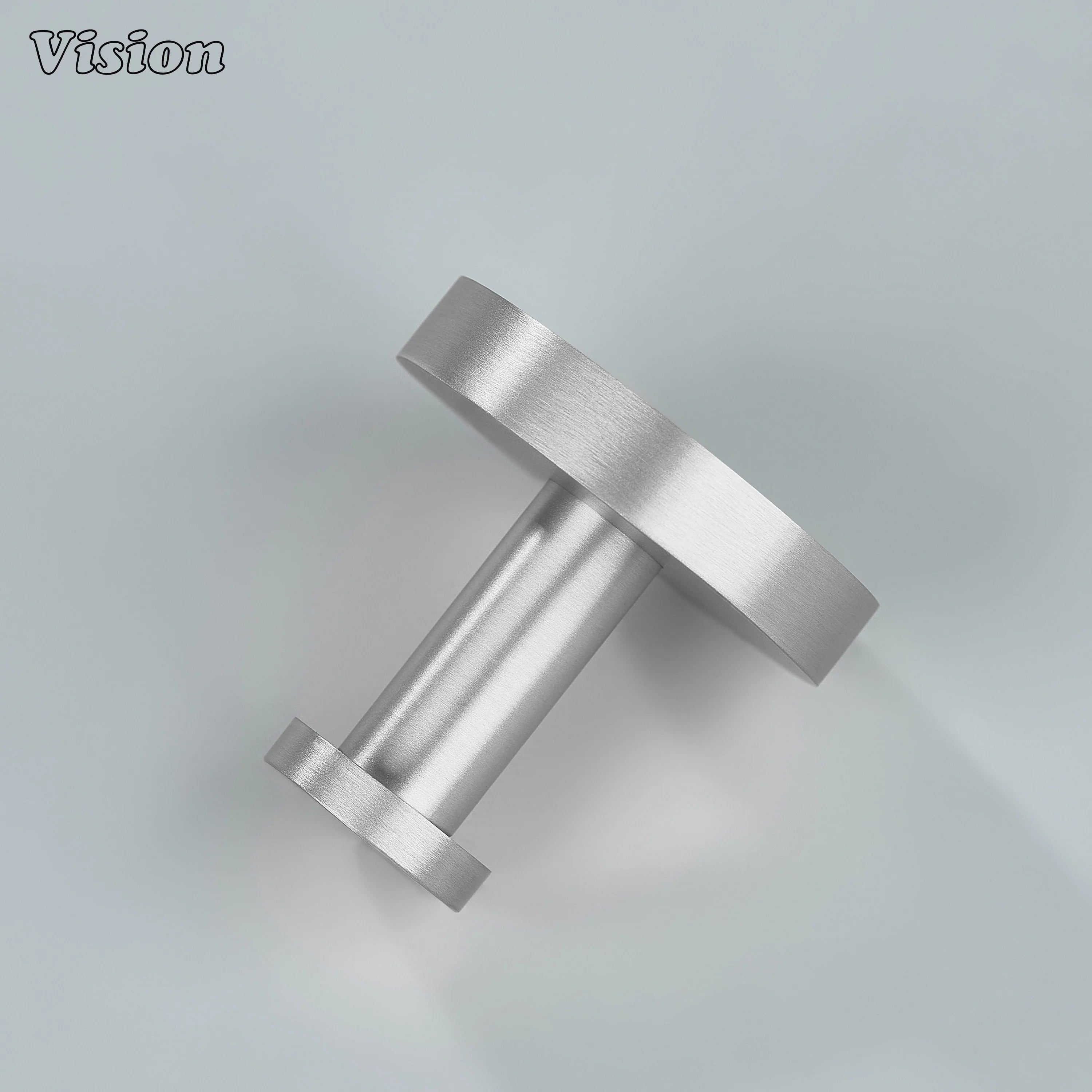 Minimal brass wall hook in Silver for coats and accessories