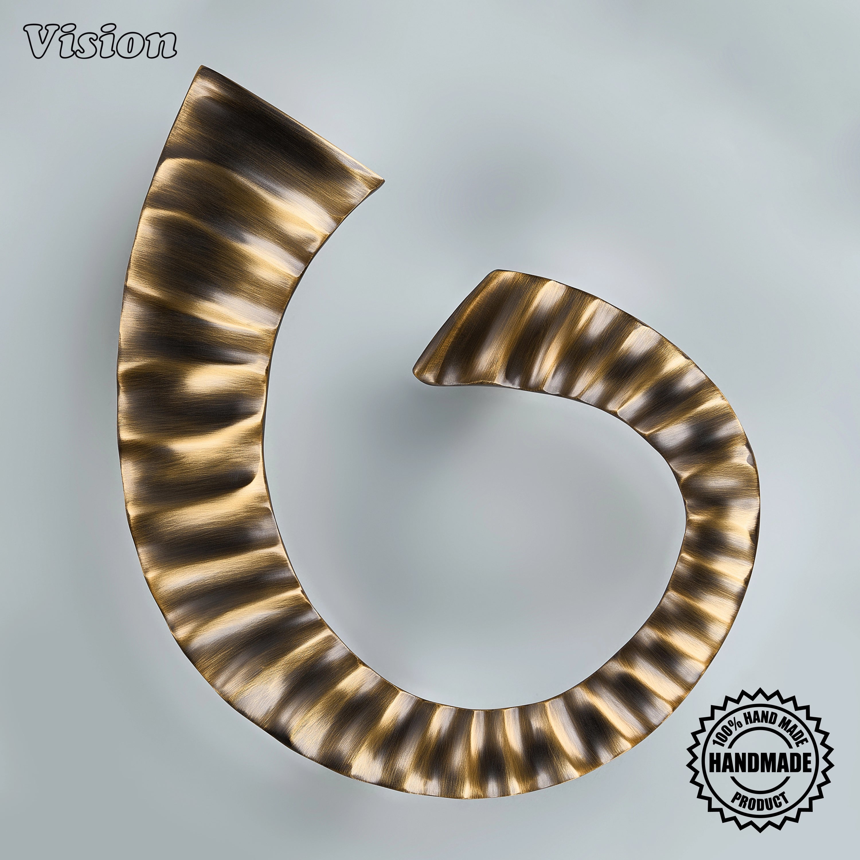 Antique Bronze ridged handcrafted door handle with cylindrical mounting details for sophisticated living room doors.