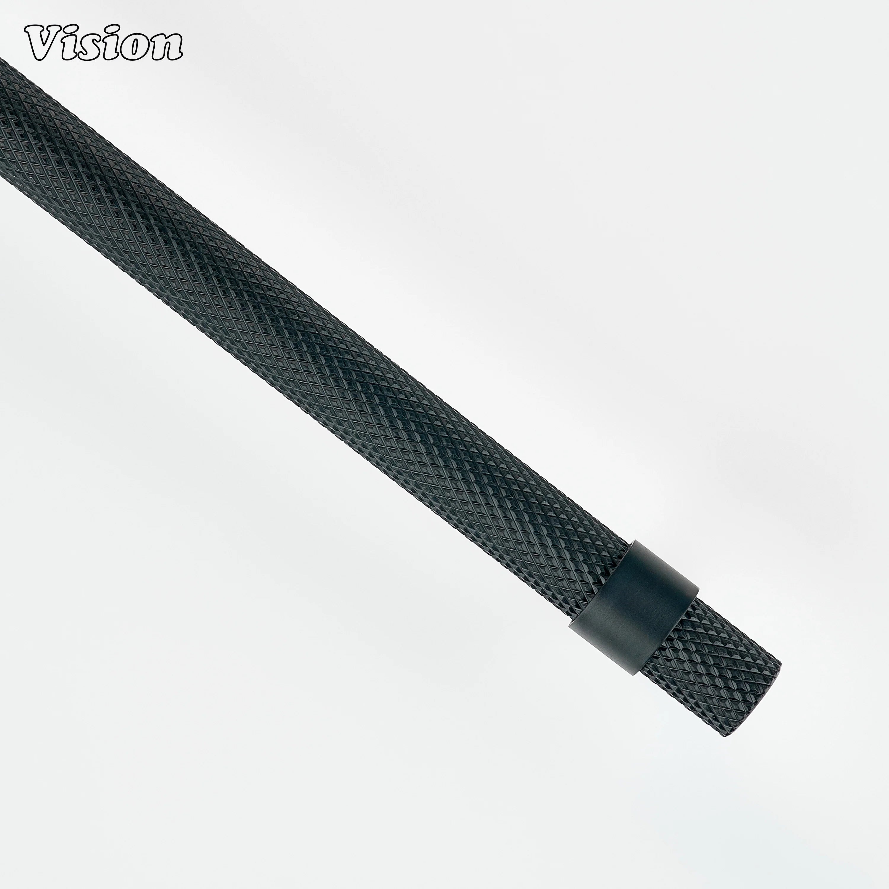 Black knurled cabinet handle for modern furniture
