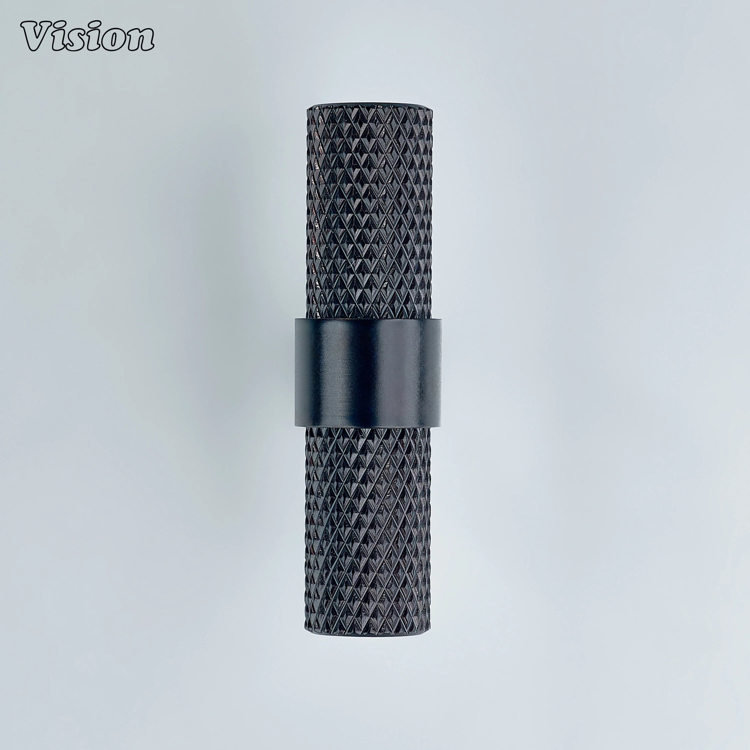 Polished oil rubbed bronze knurled T-knob used for modular kitchen drawers.