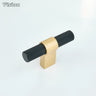 Black and Gold product finish swatch