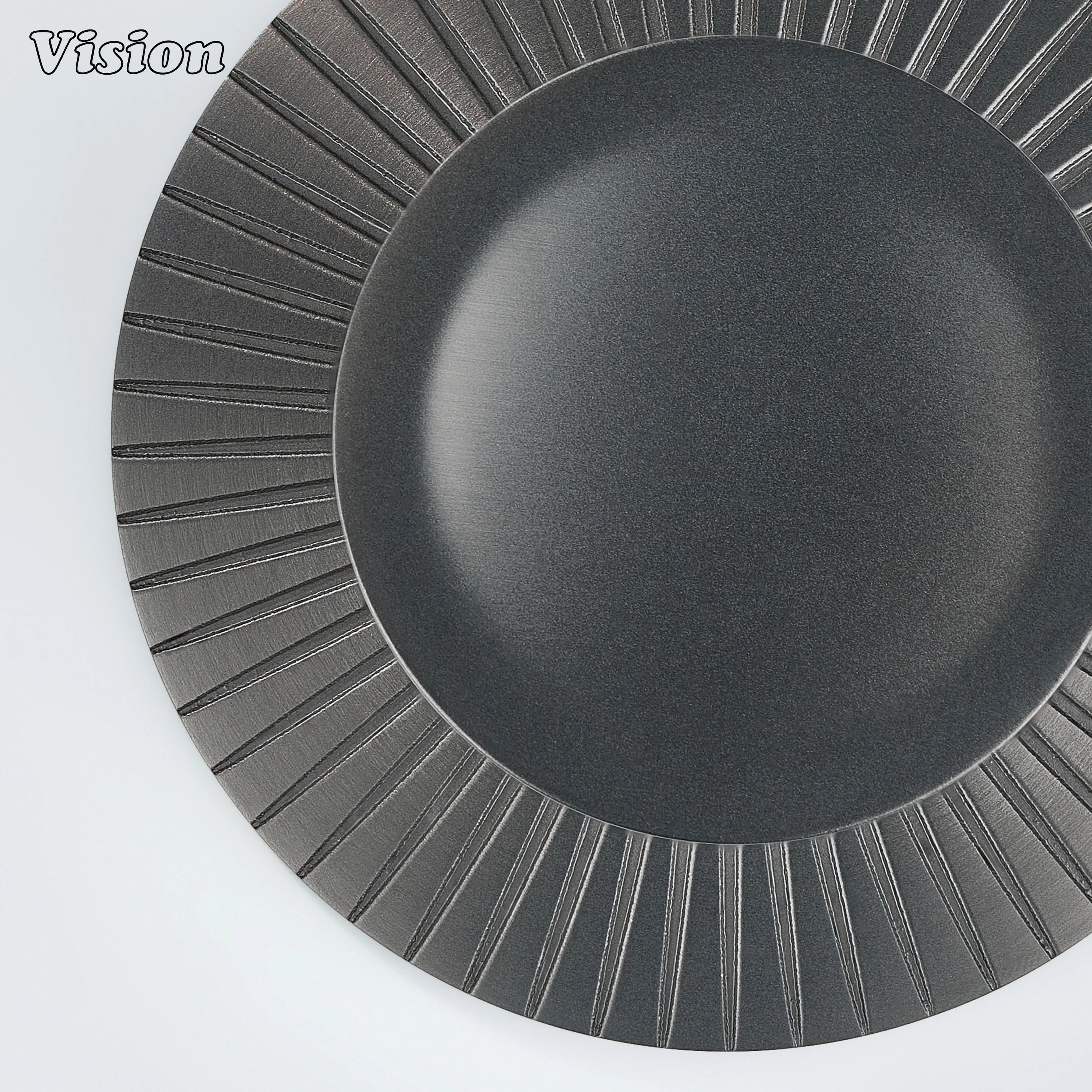 Comet Solid Brass Knob with Star Knurled Circular Plate in Gunmetal for cabinets