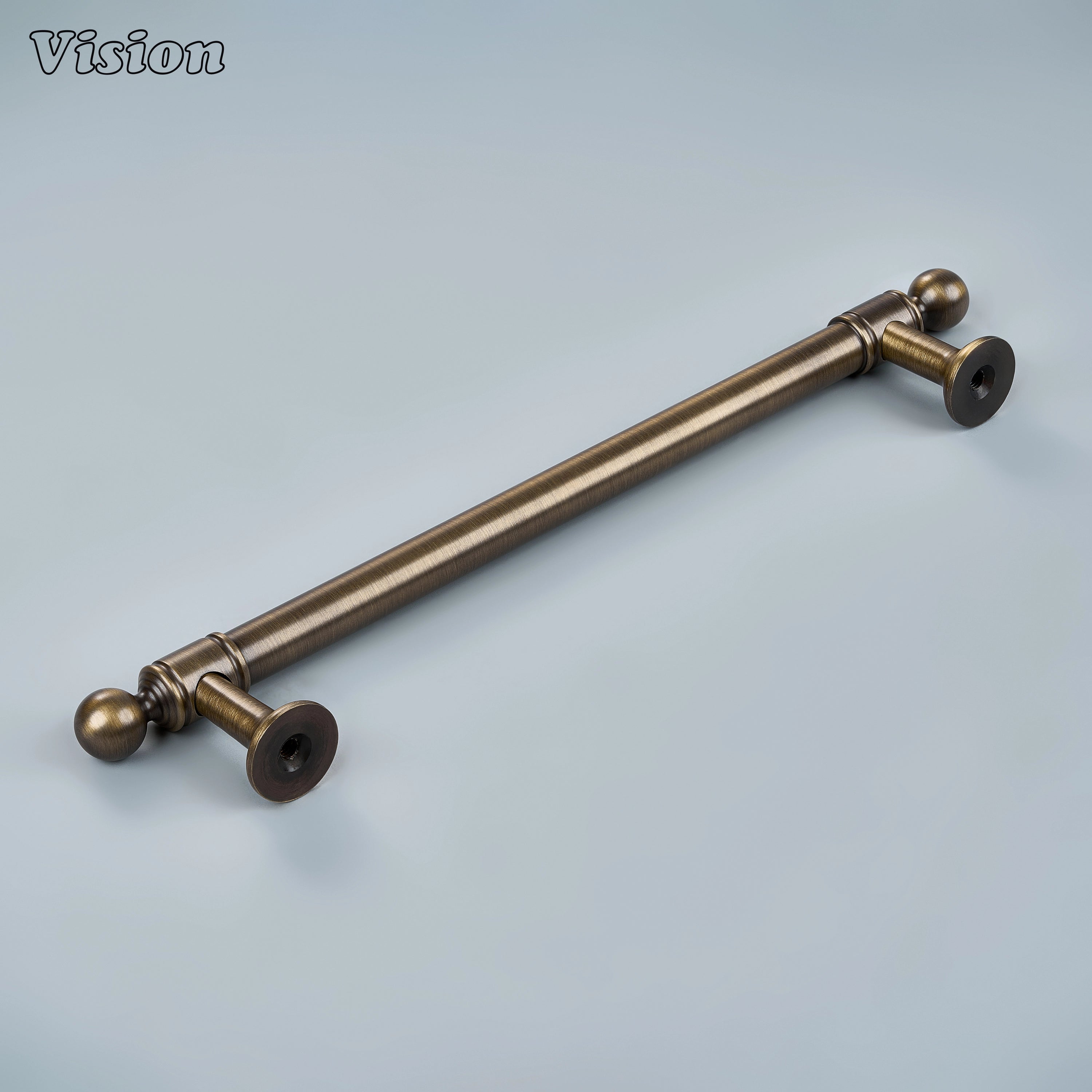 Geometric antique bronze brass cabinet handle for luxury living room built-ins
