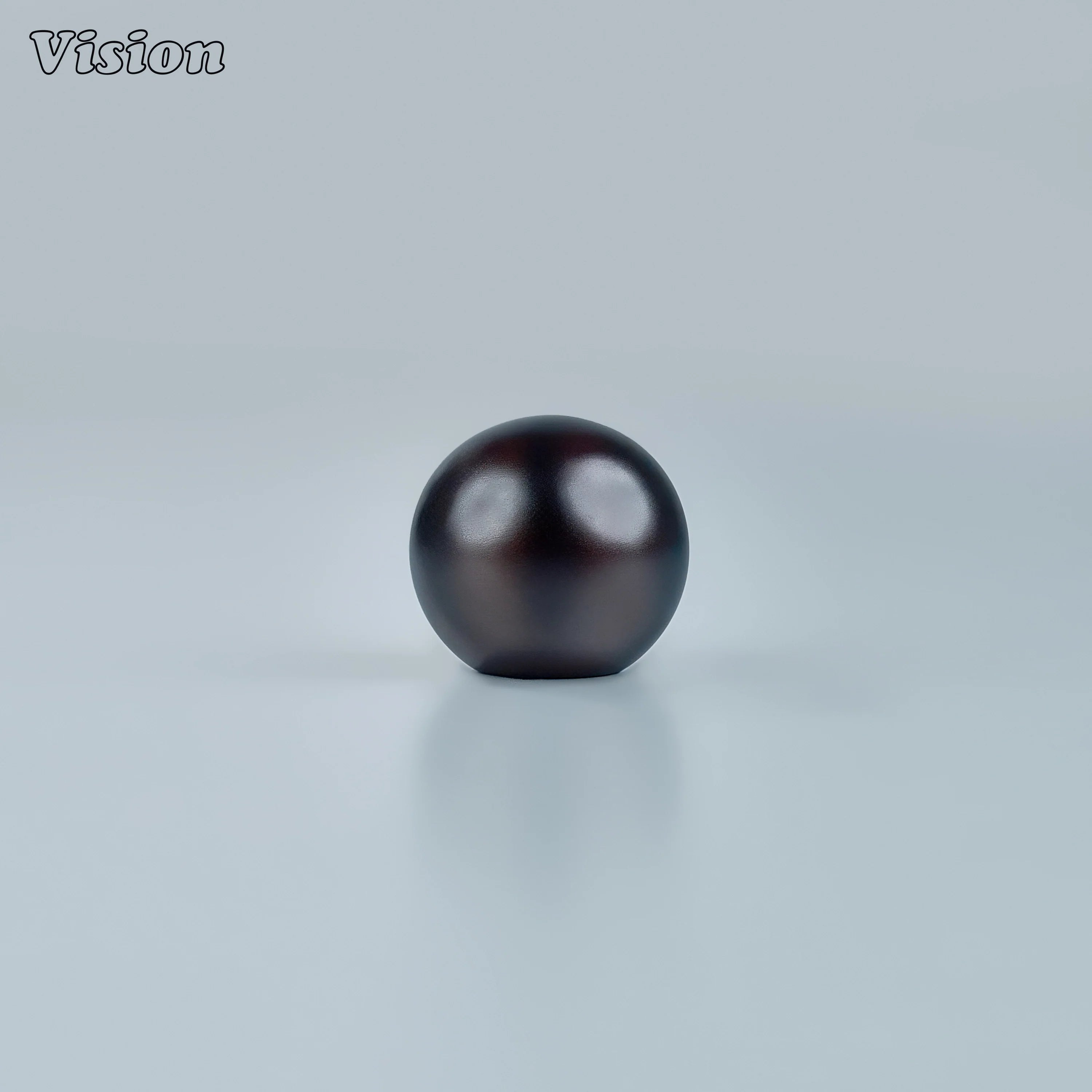 Solid brass cabinet knob with plain round ball profile in Oil Rubbed Bronze for cabinets