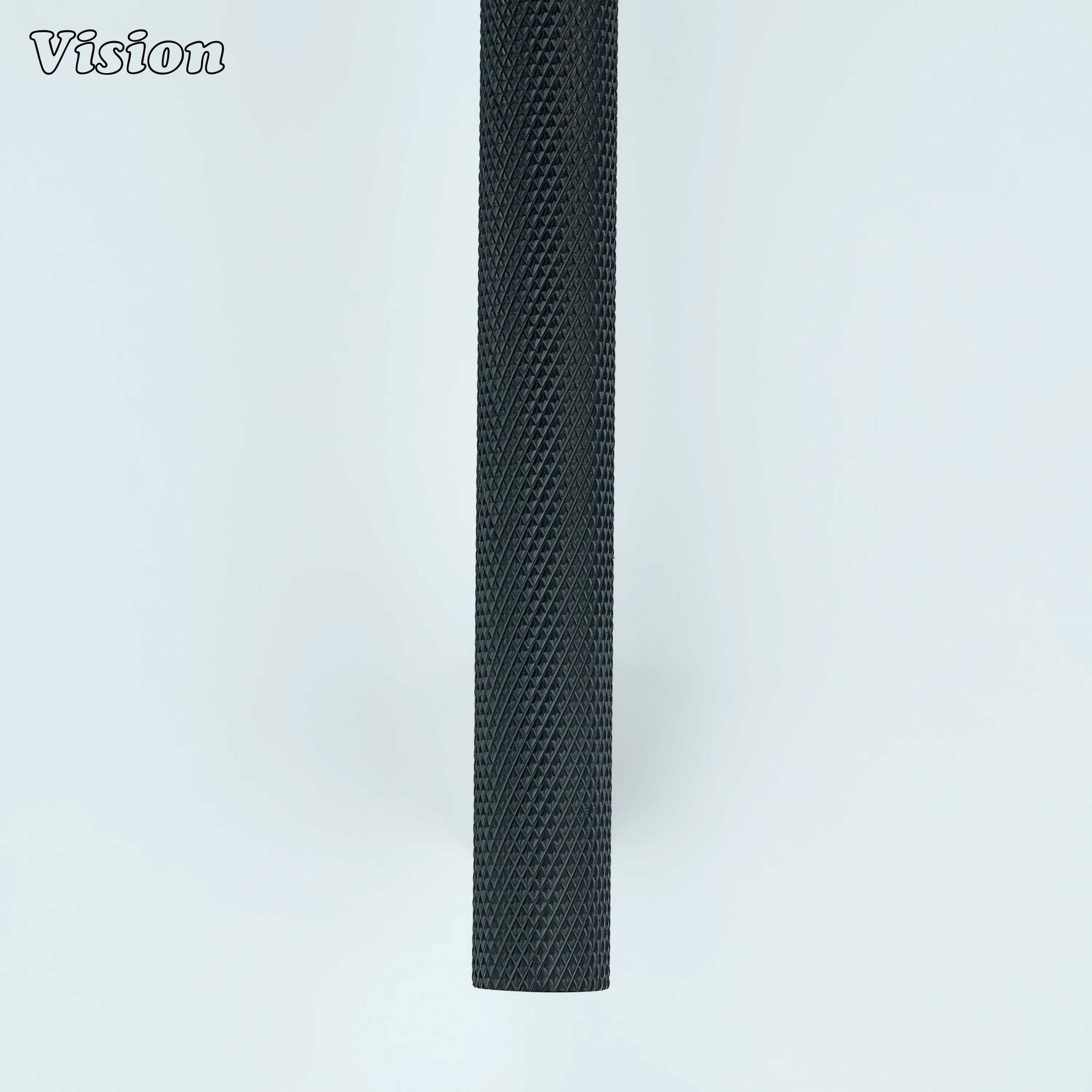 Textured knurled cabinet handle in Black finish for cabinetry
