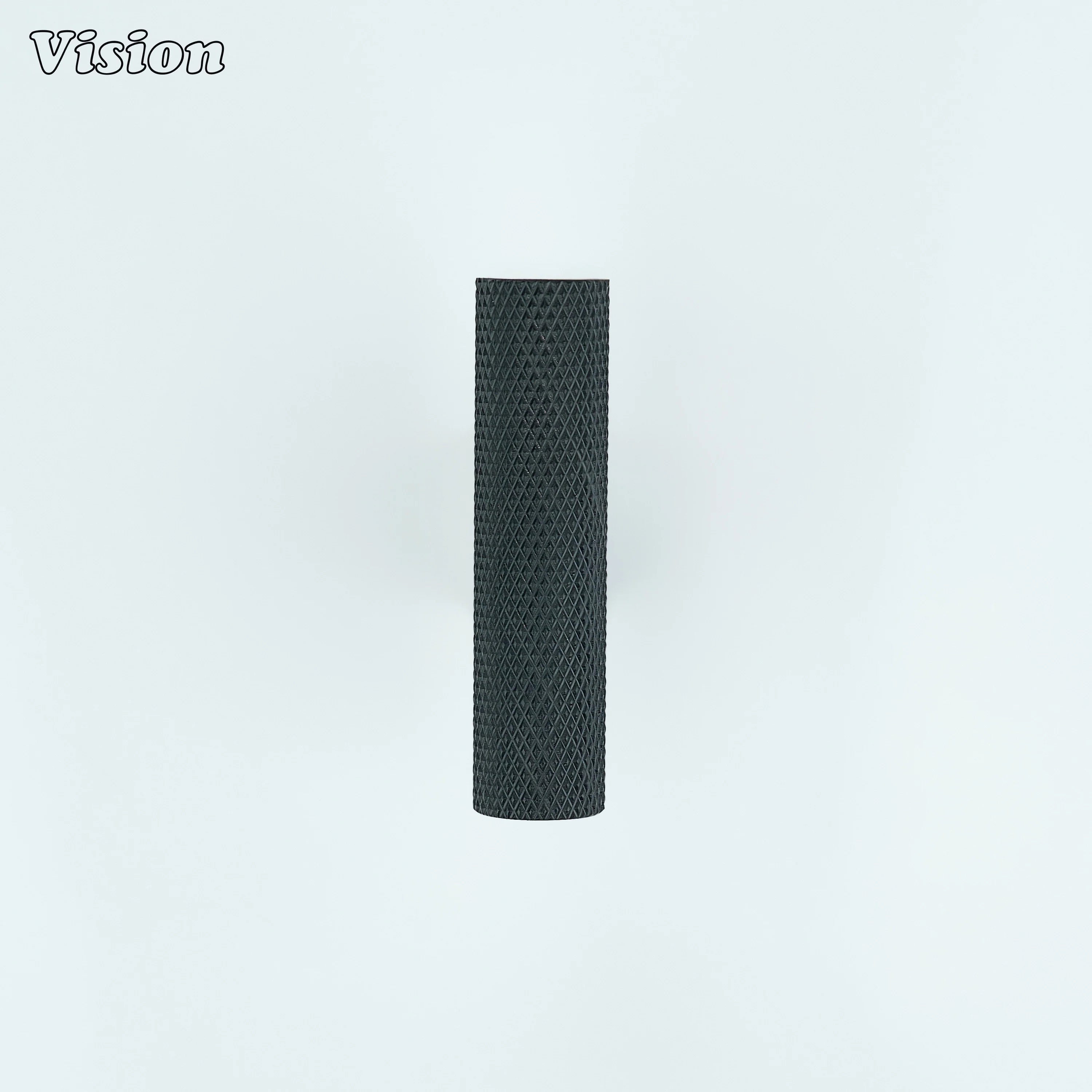Knurled cabinet t-knob in Black finish for furniture storage