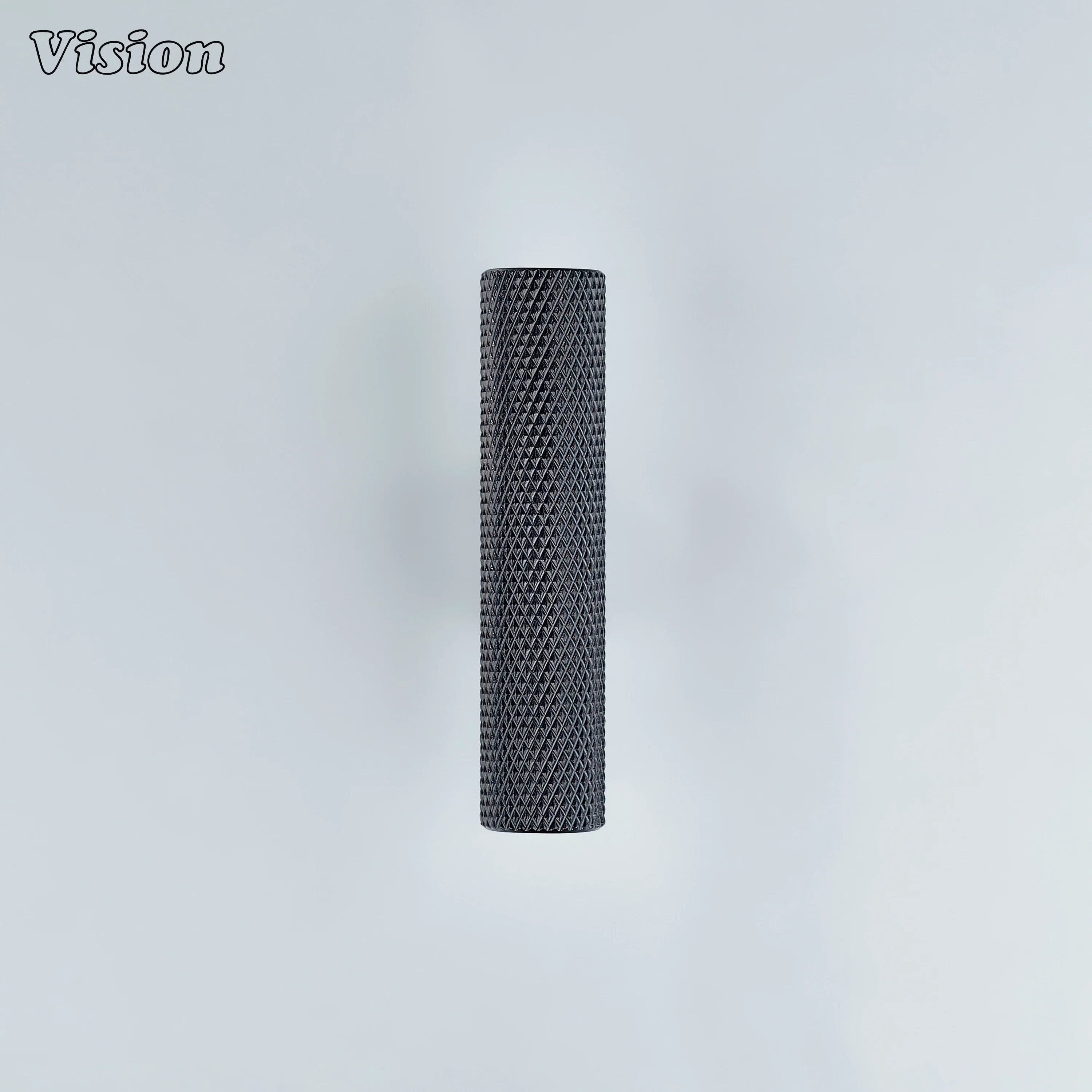 Rustic oil rubbed bronze knurled T-knob with squared leg for elegant drawers.