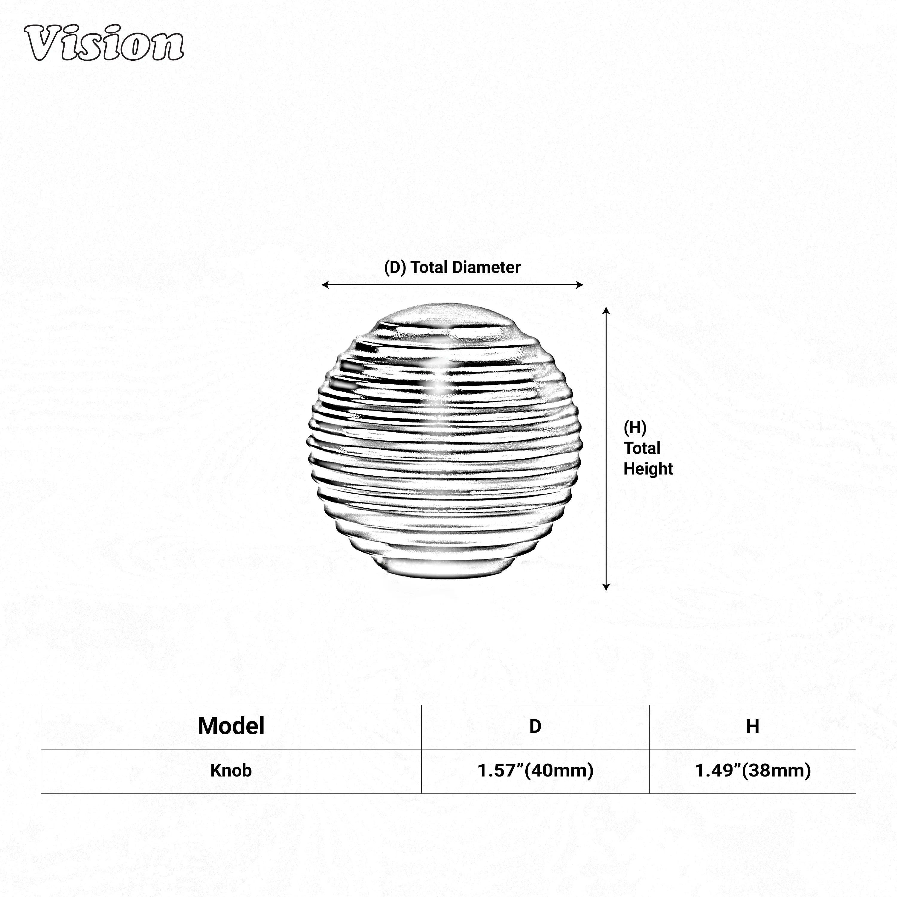 Gunmetal textured round cabinet knob for wardrobes and drawer applications