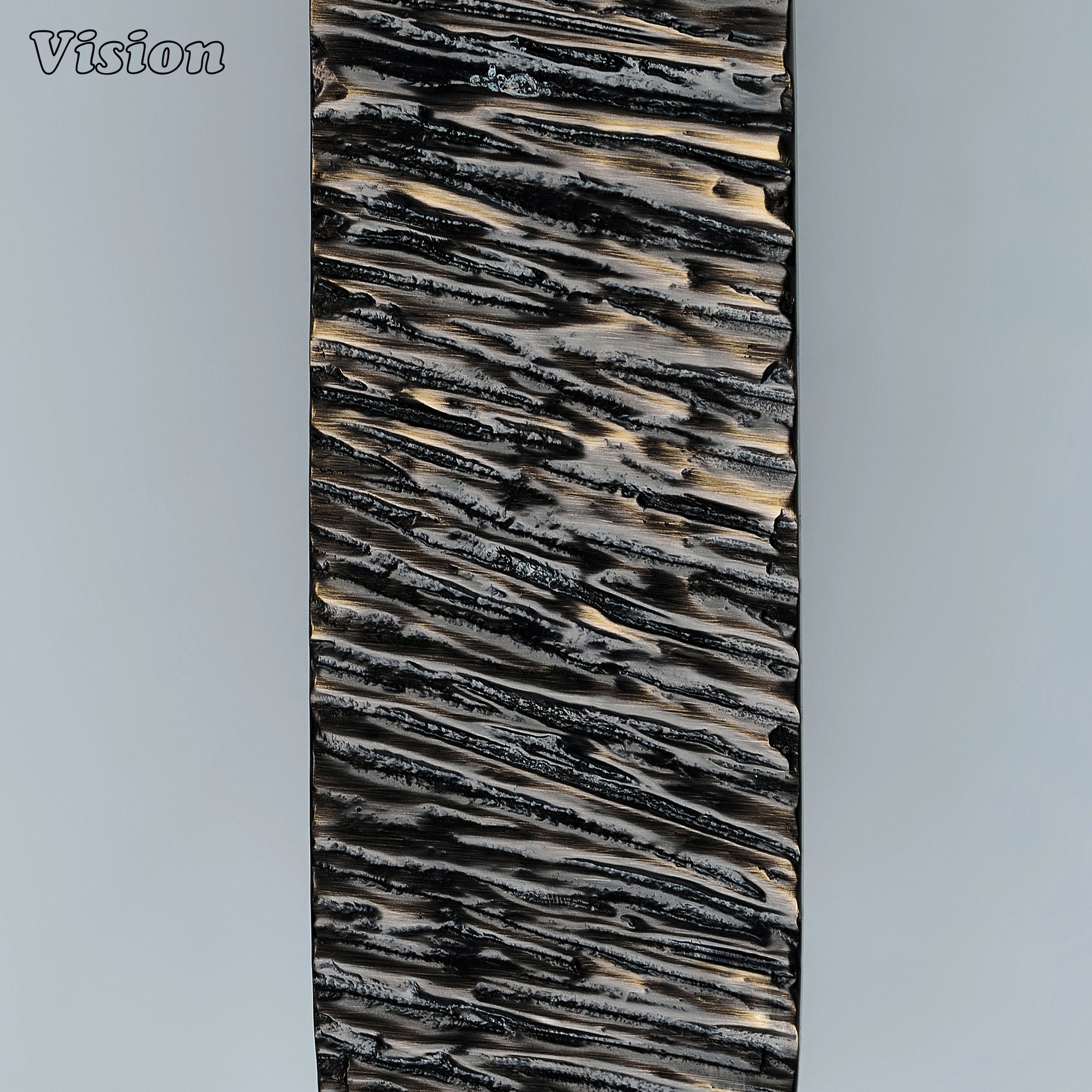 Handcrafted Antique Bronze half round door handle with natural textured brass face for modern entrance doors.