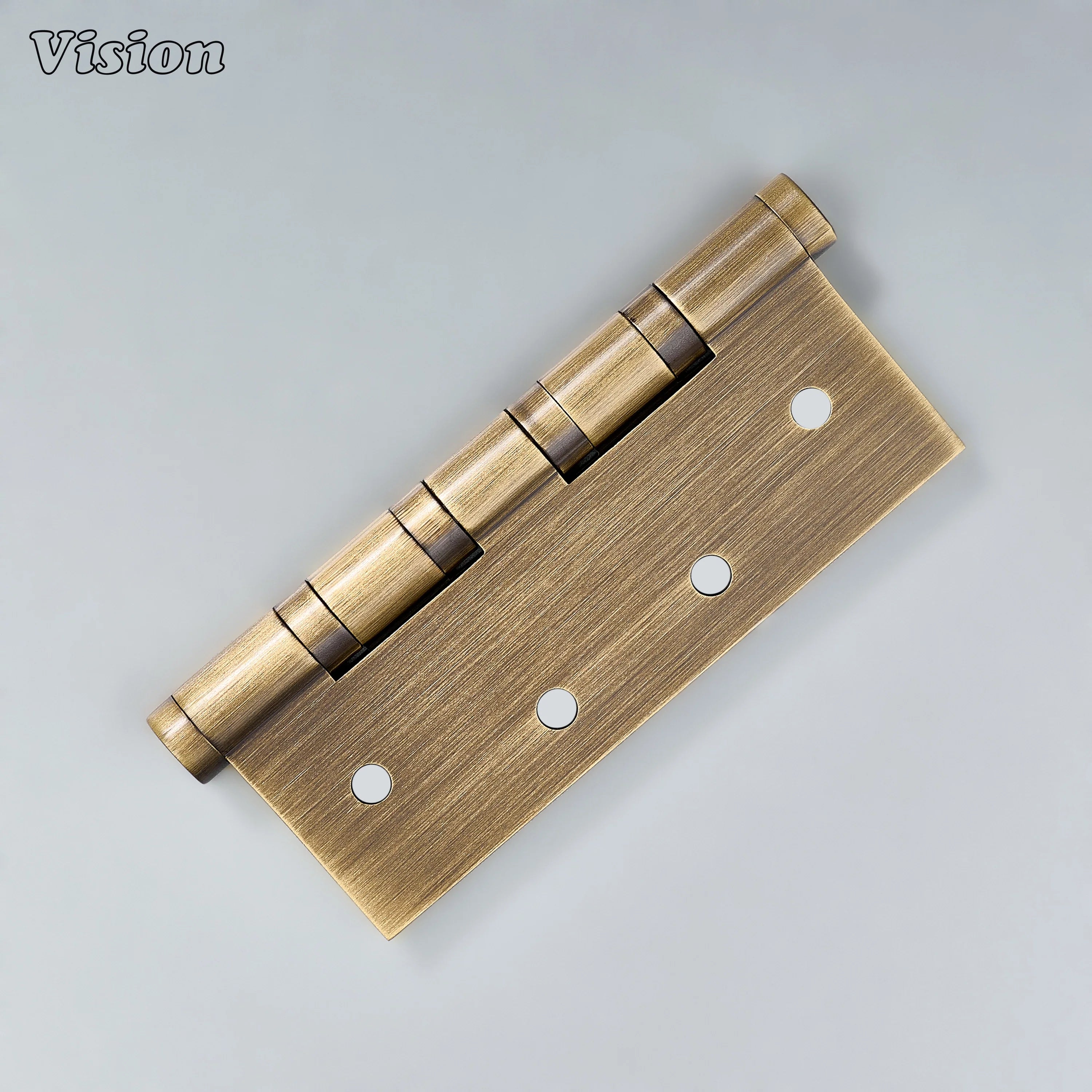 Antique Bronze bearing brass door hinge featuring smooth rectangular plates for home doors