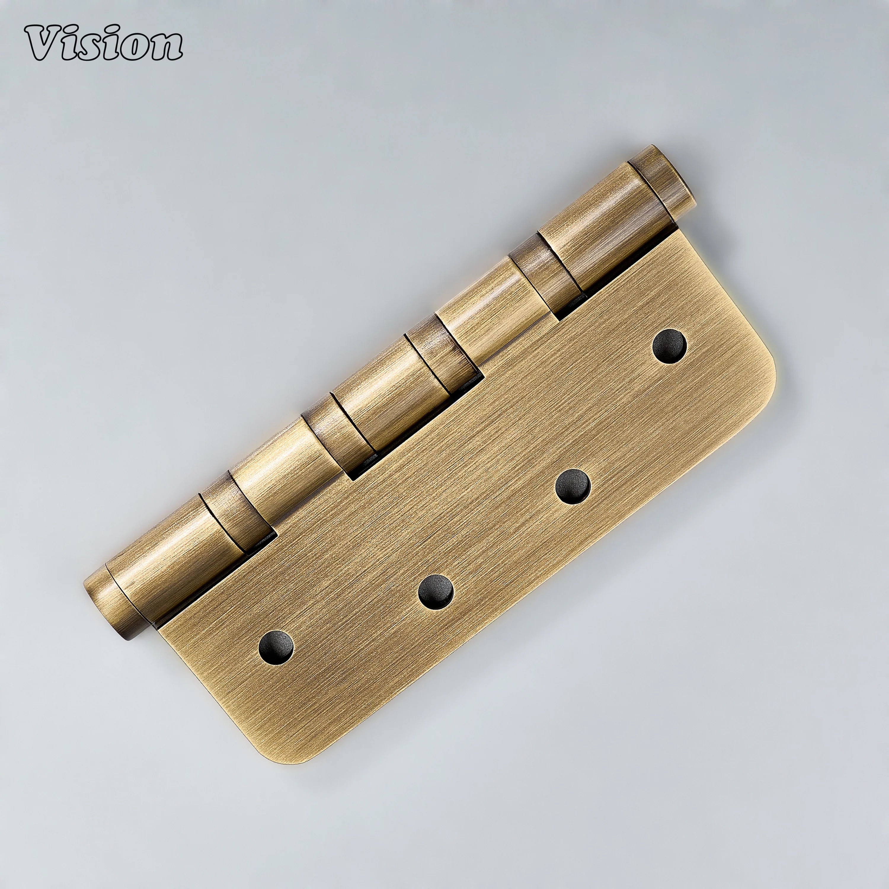 Antique Bronze finish brass door hinge with rounded corners for wardrobes