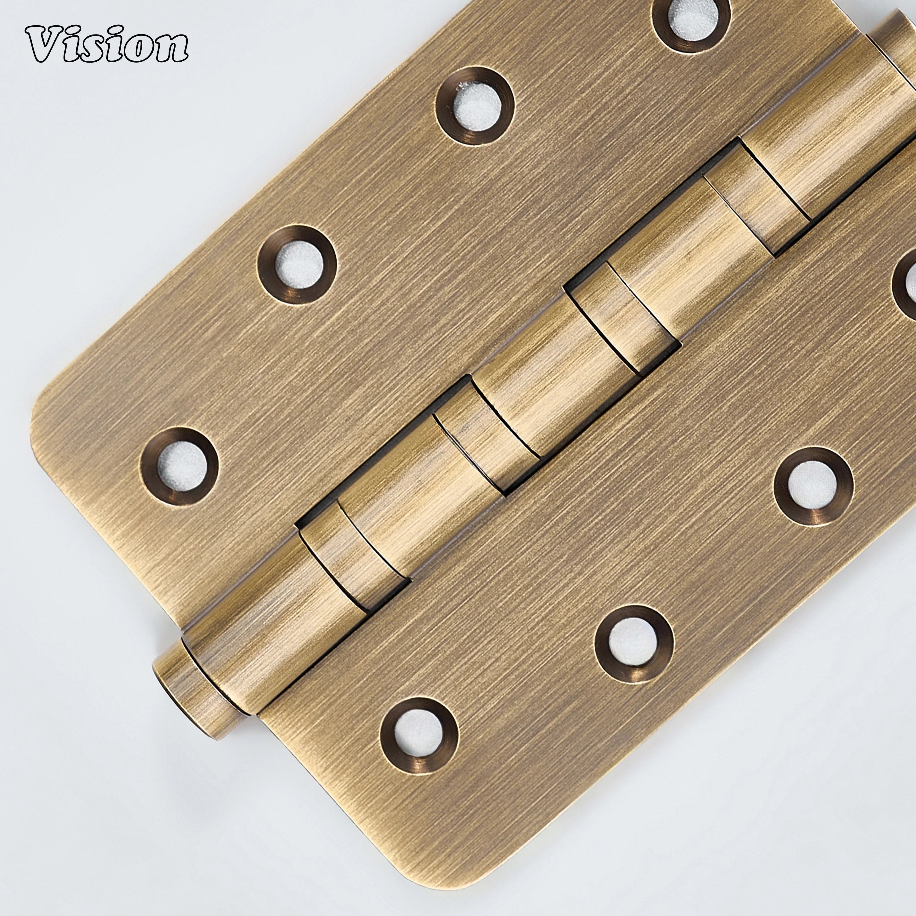 Rounded corner Antique Bronze brass door hinge for residential furniture use