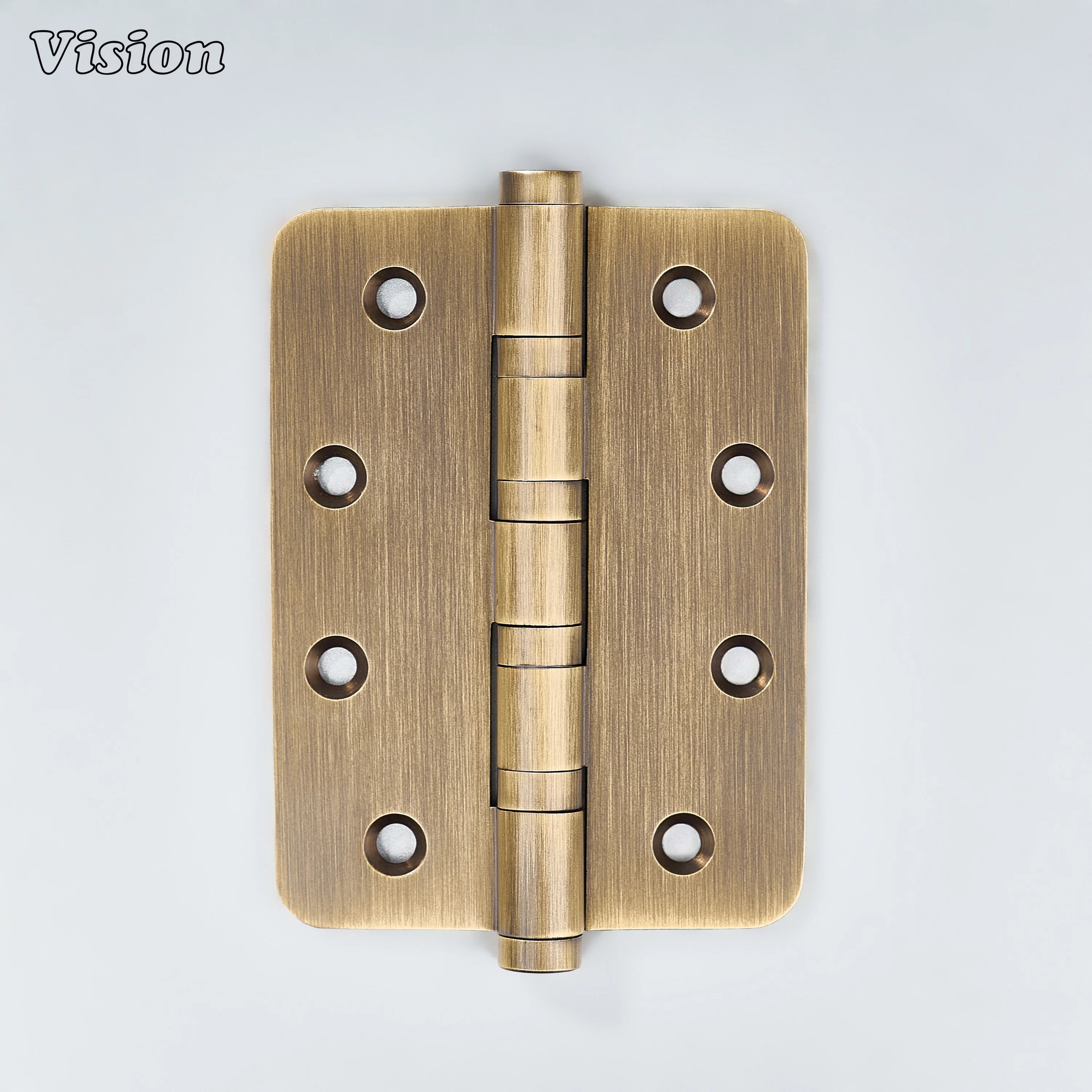 Antique Bronze finish plain brass door hinge with bearing for cabinet doors