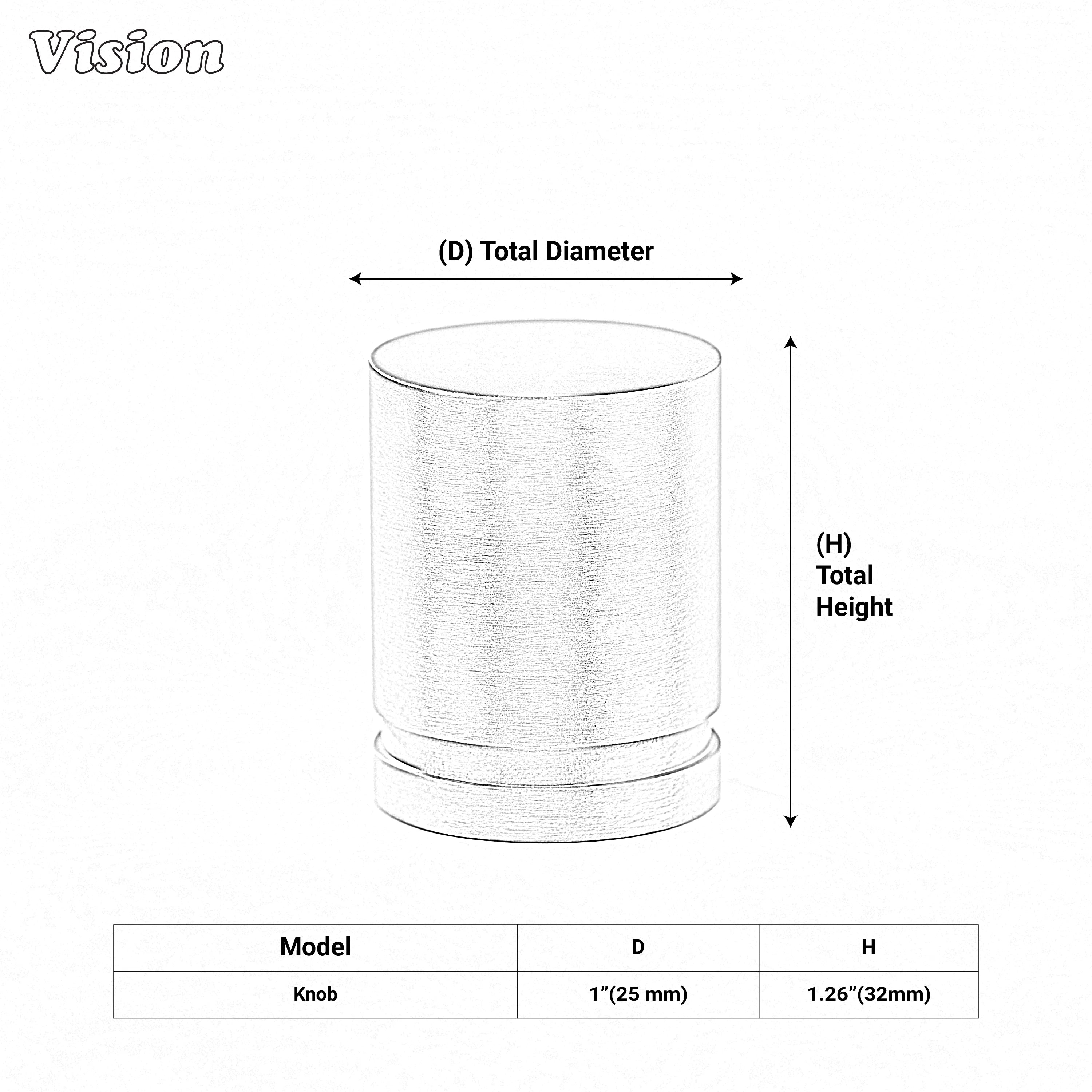 Silver plain cabinet knob with clean cylindrical design for furniture