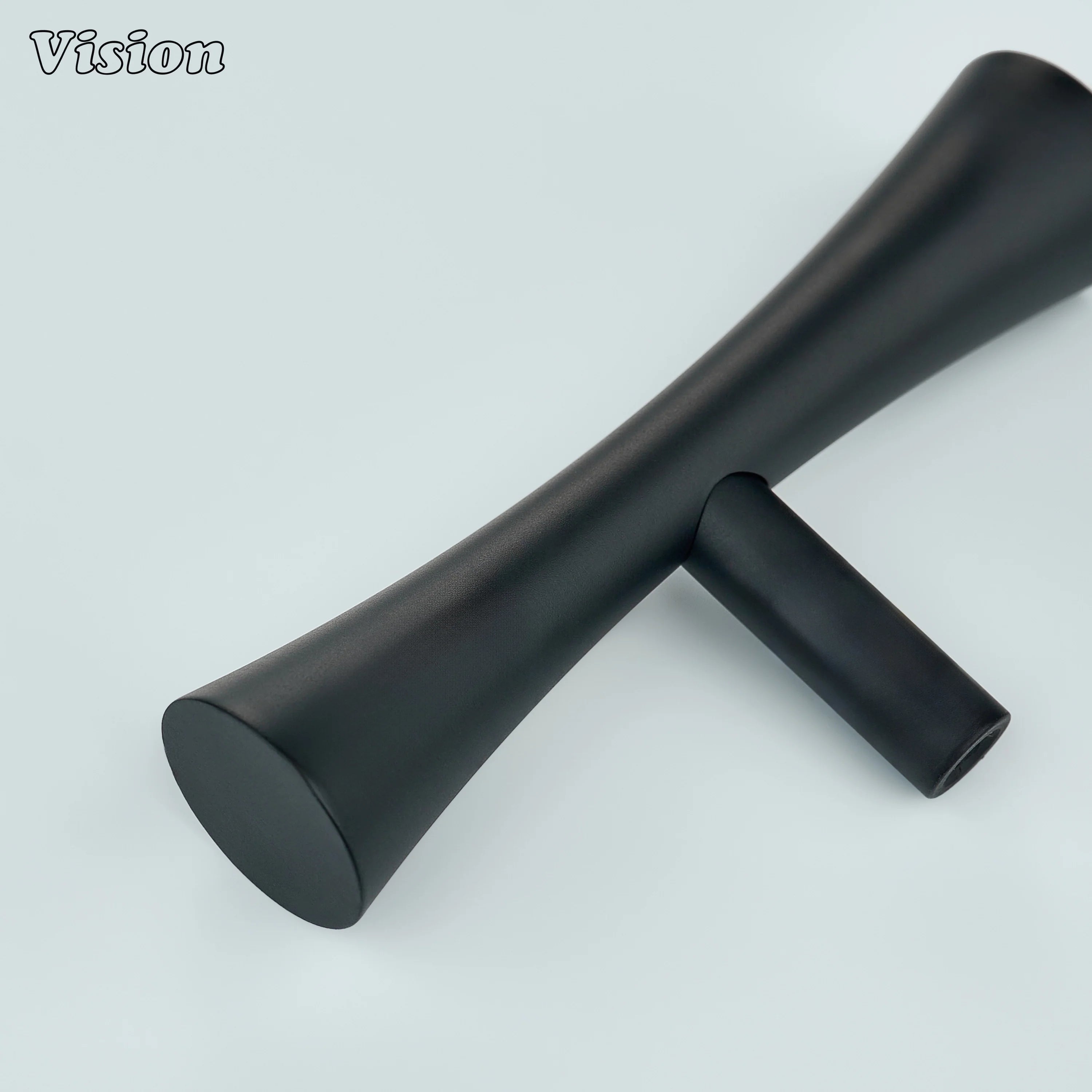 Black brass cabinet knob curved handle for cabinets