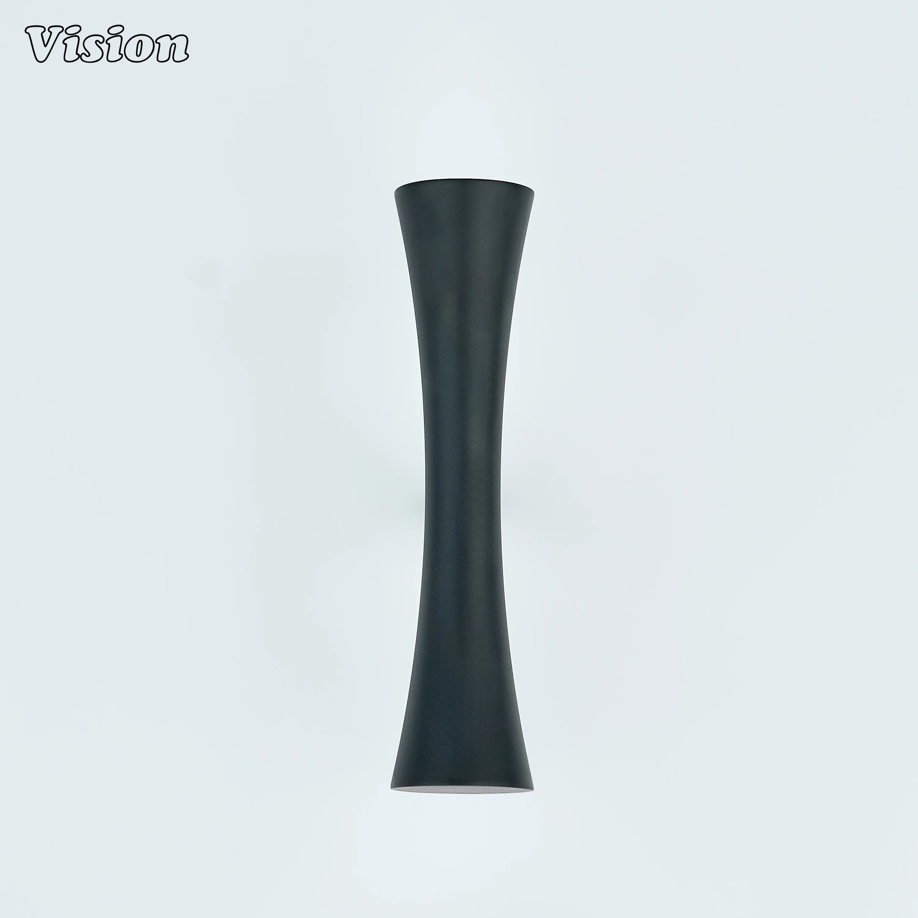 Black t-knob smooth hourglass bar for wardrobe shutters