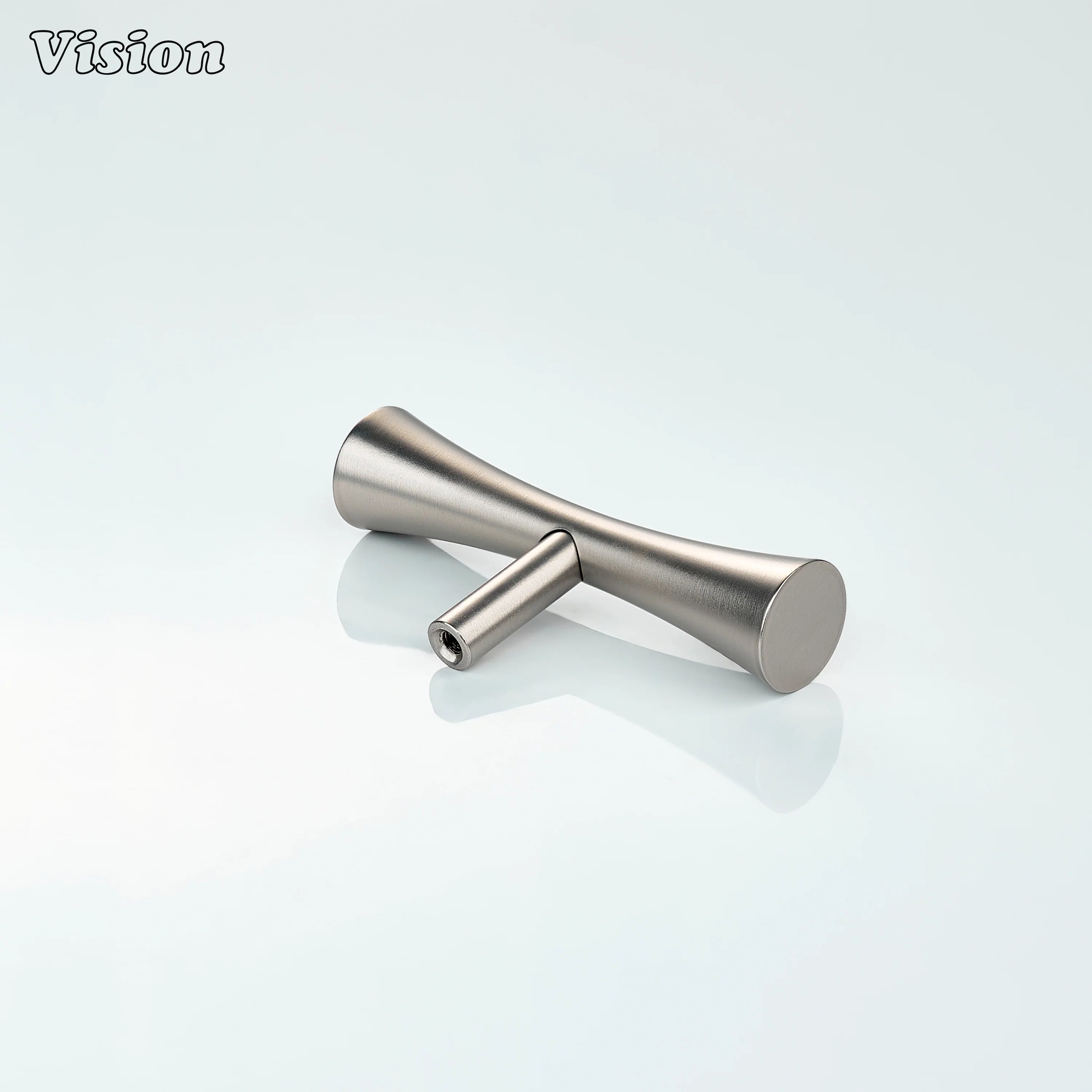Silver cabinet t-knob plain bar style for furniture drawers