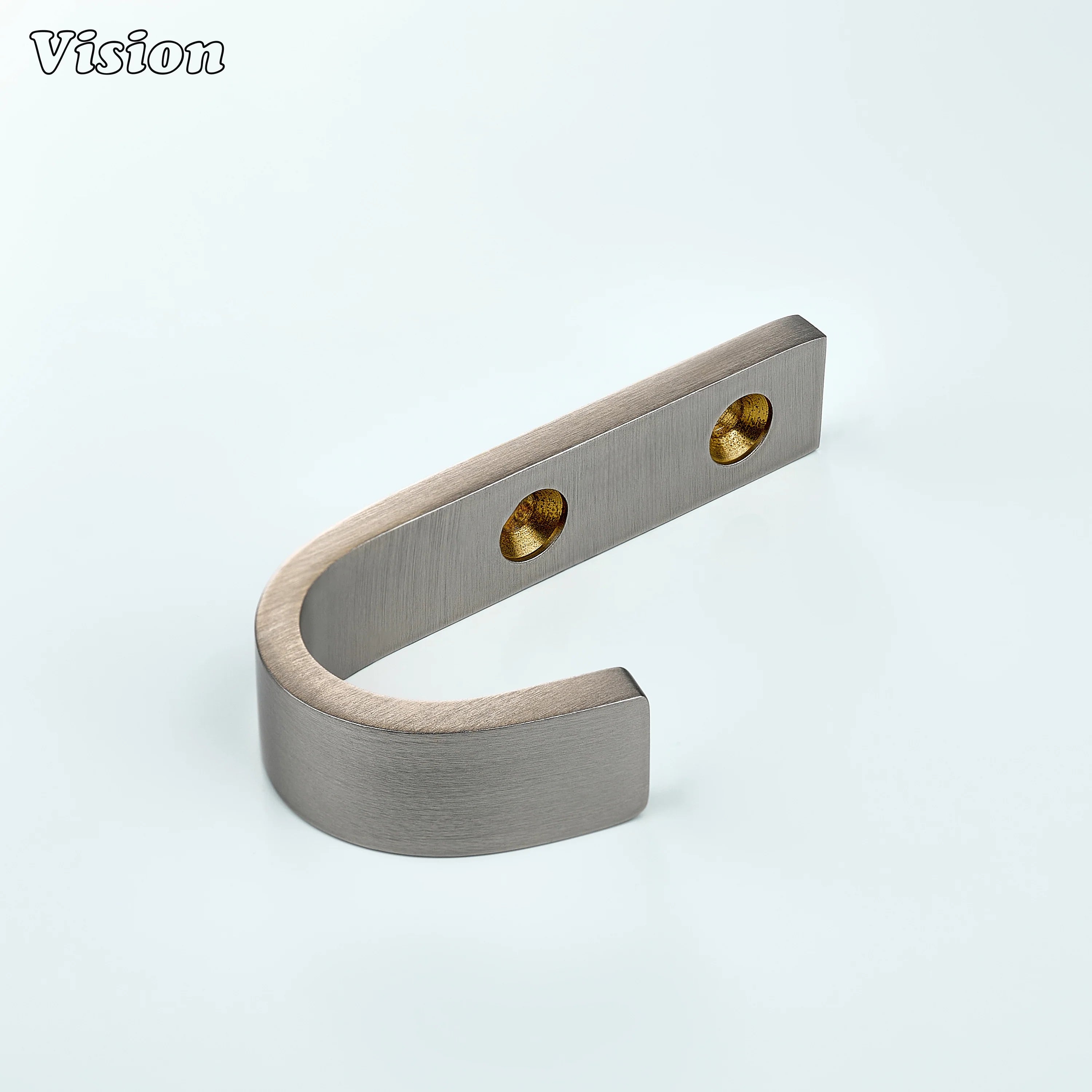 Heavy duty wall hook in Silver finish with smooth J design for bath robes